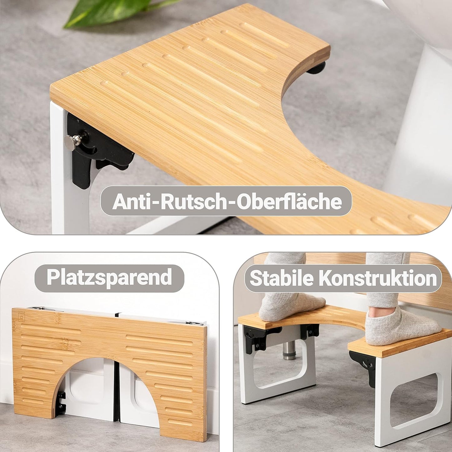 Klappbarer Toilettenhocker, Toilettenhocker