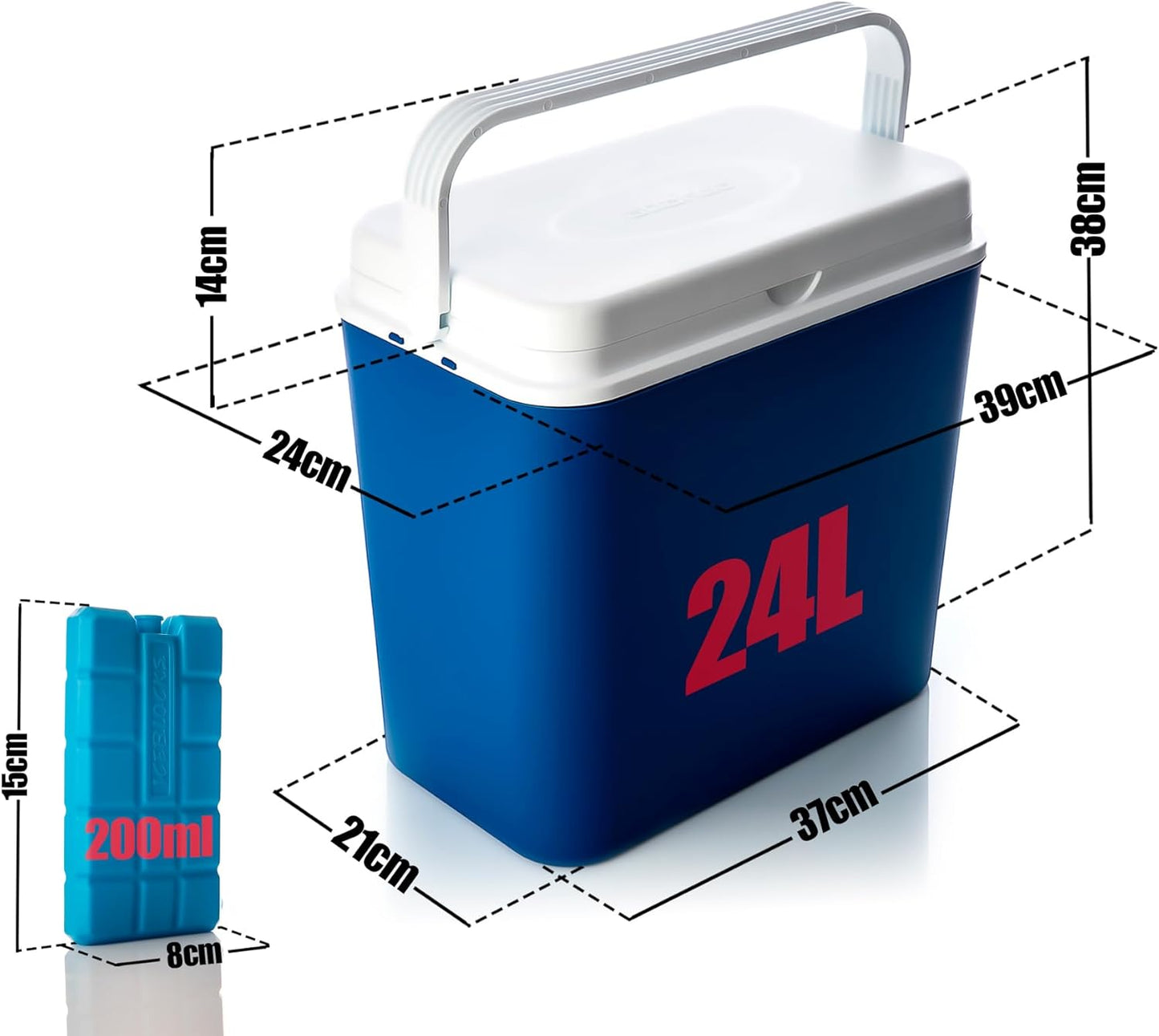 Kühlboxen-Set inkl. Kühlakkus, 24 Liter inkl. 6 Akkus