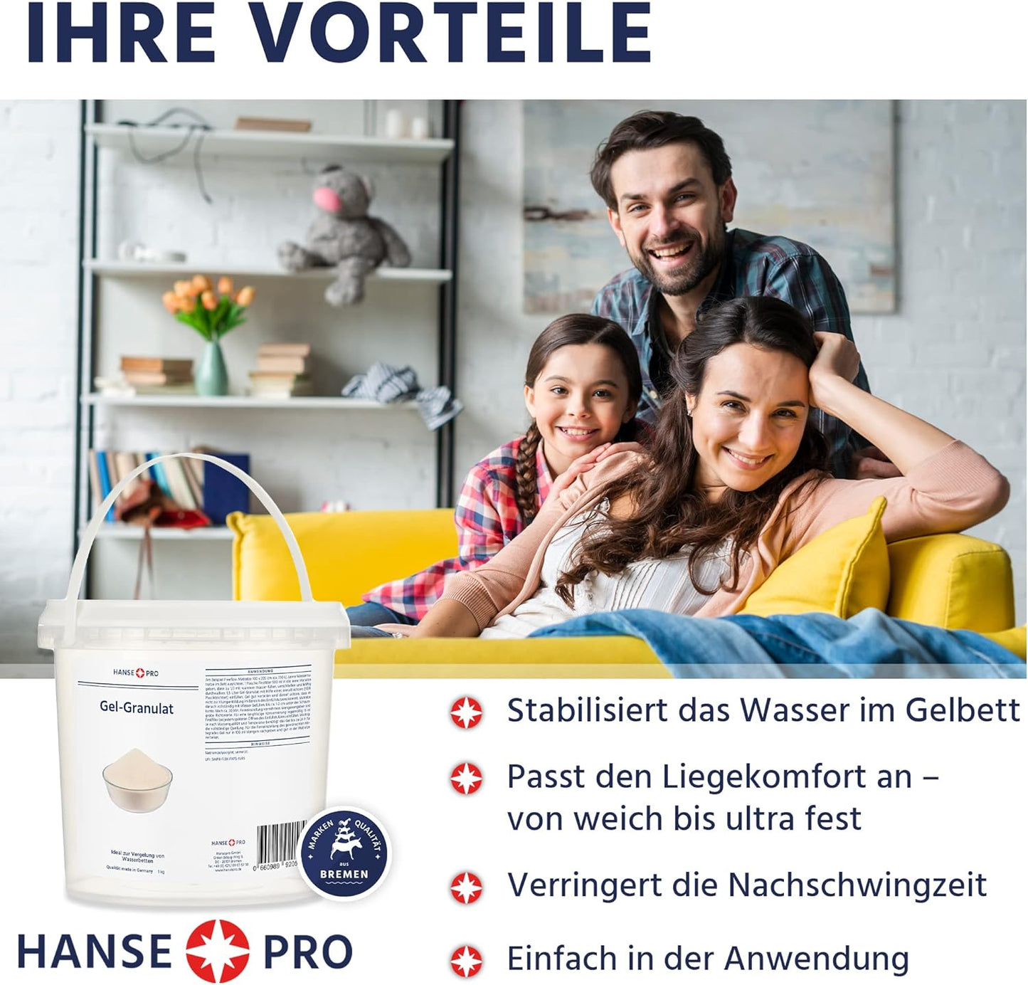 Gel-Granulat für Gelbetten & Wasserbetten, 1 kg, 1 kg