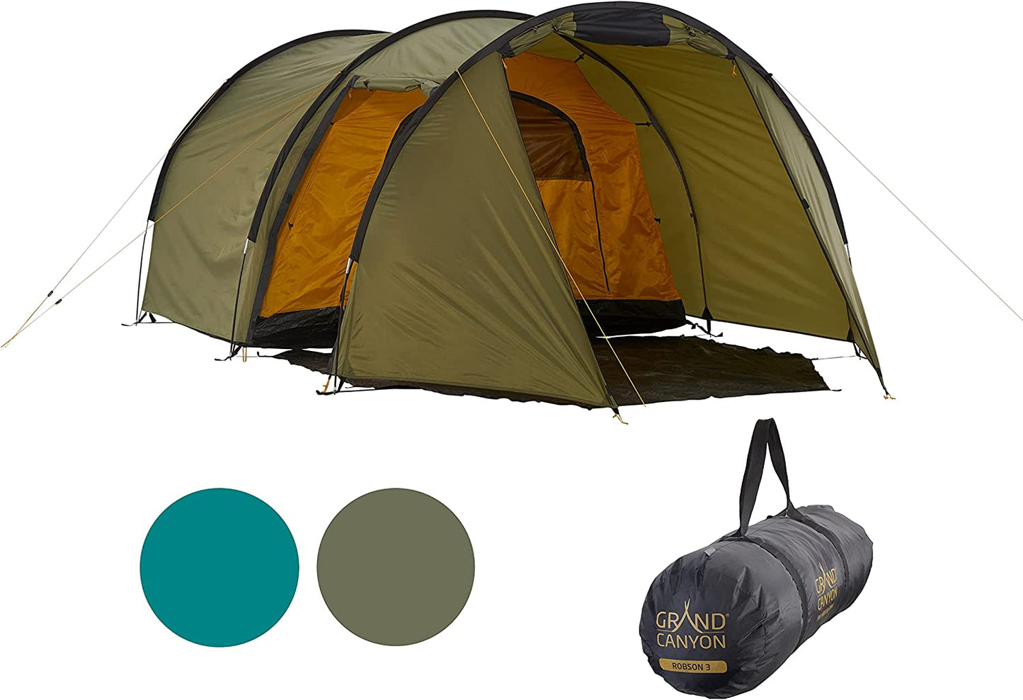 Tunnelzelt ROBSON 3, Capulet Olive, Capulet Olive