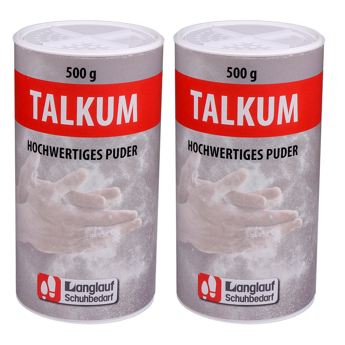 Talkumpuder für Gummi- & Silikonpflege, 2 x 500g, 2