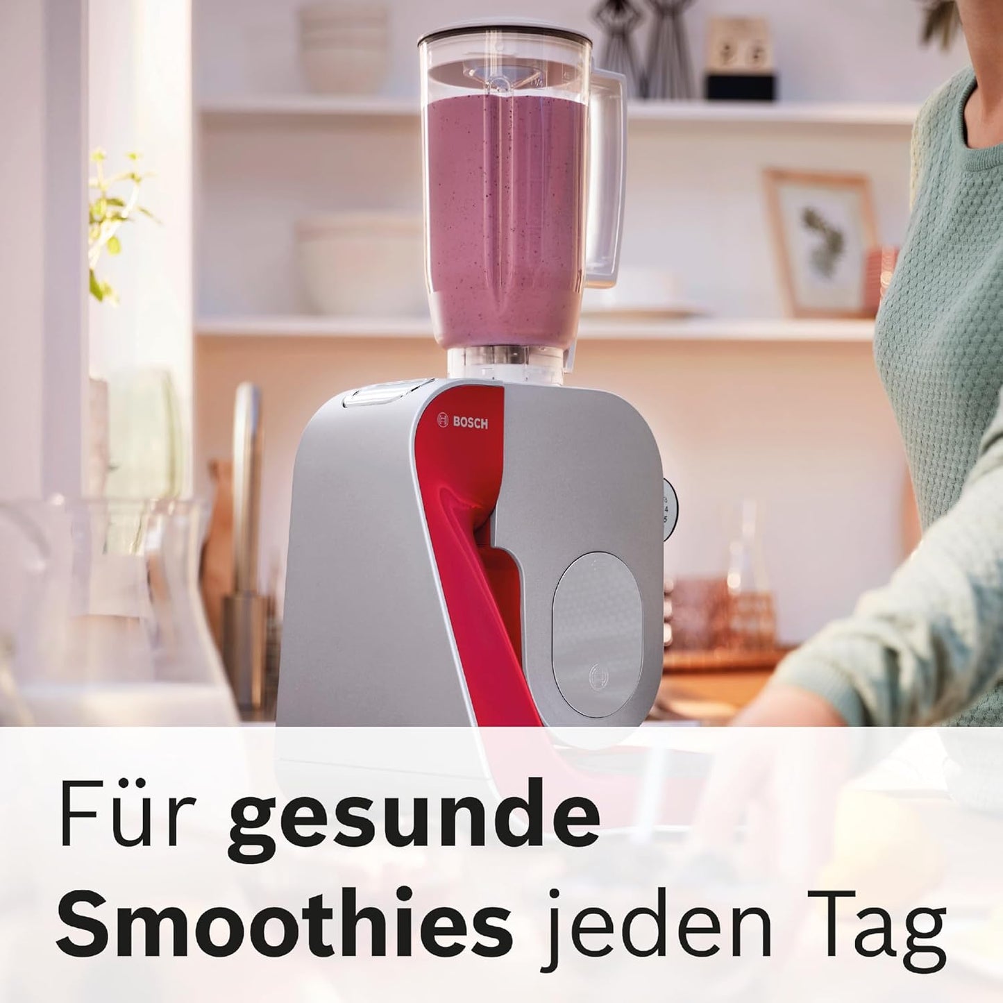 Küchenmaschine Serie 4 MUM58720, Dunkelrot/Silber