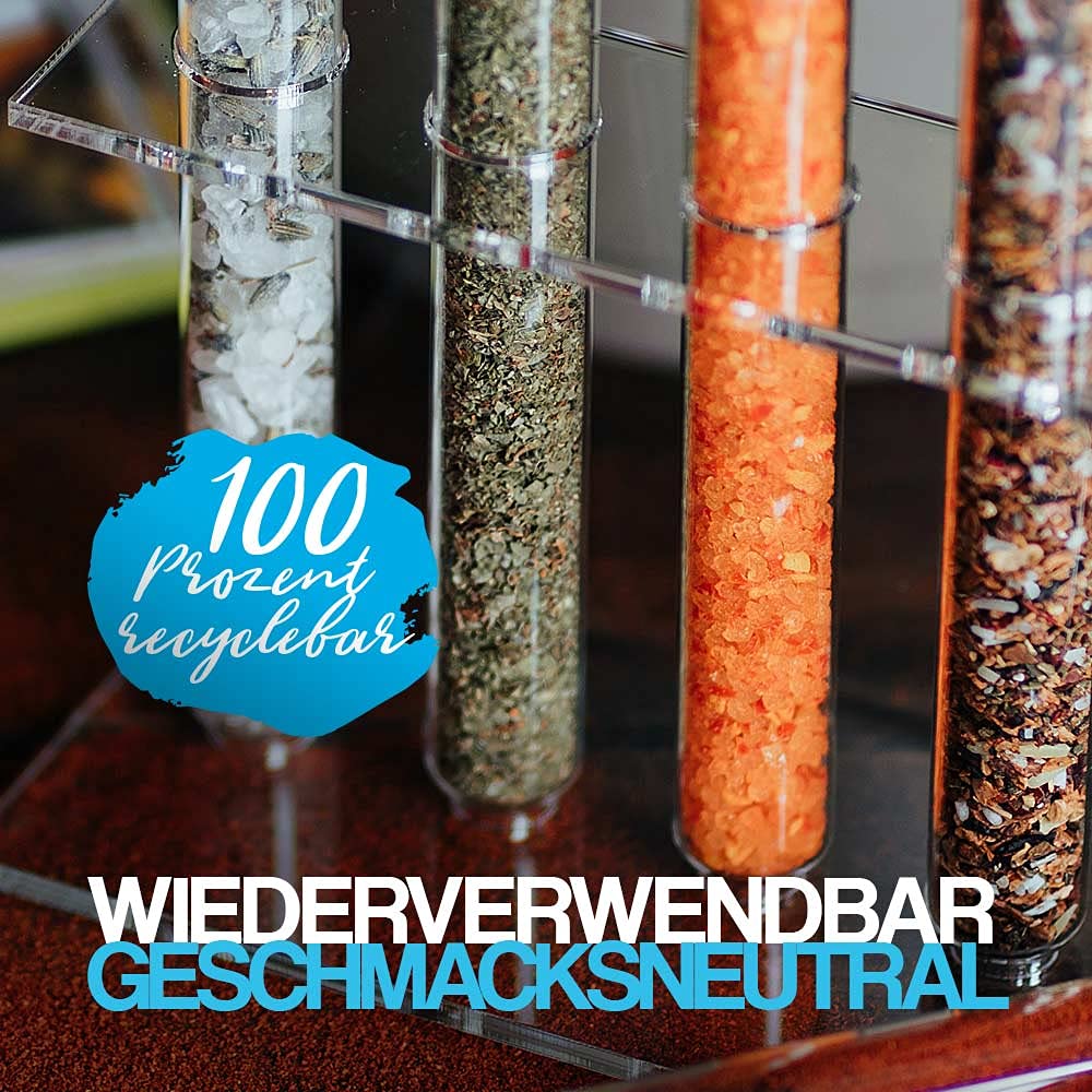 Reagenzgläser mit Korken (100 Stück), 160 x Ø18 mm