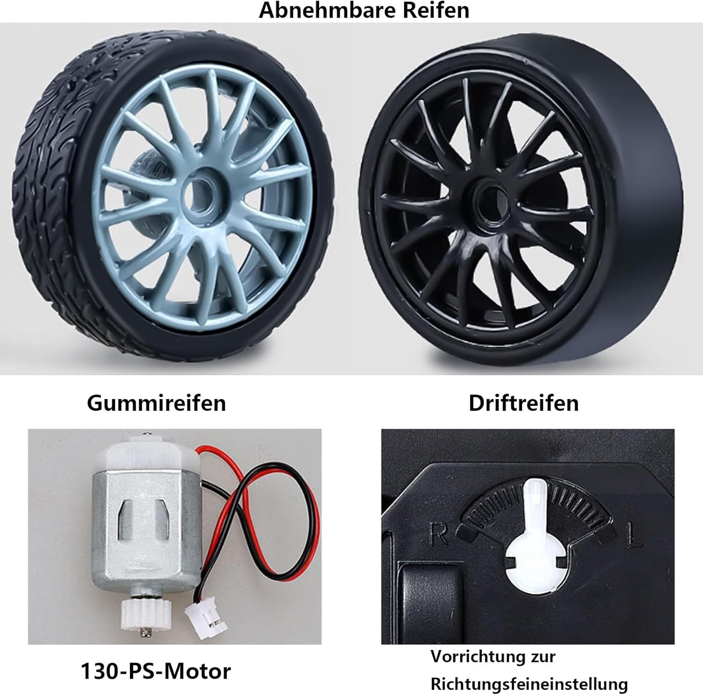 RC Drift Car 1:24 mit 4WD und Scheinwerfern, Gelb