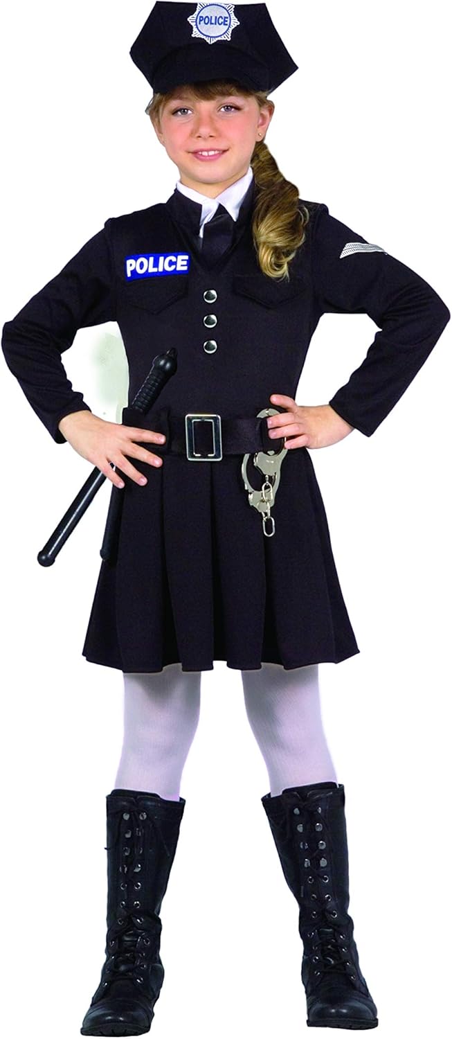 Police Officer Kostüm, 4-6 Jahre Long sleeves