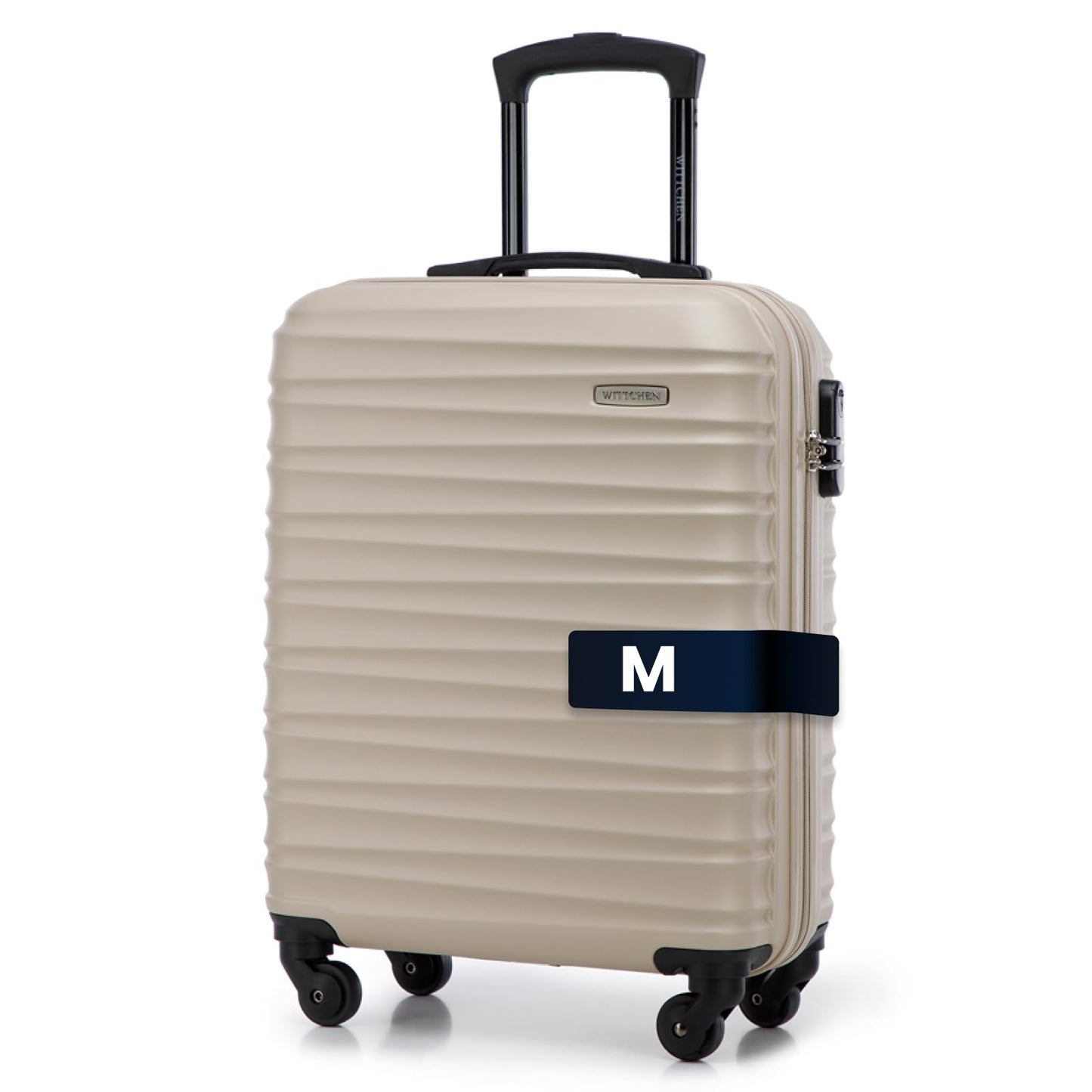Reisekoffer Handgepäck mit Zahlenschloss (Grösse M), Beige Handgepäck