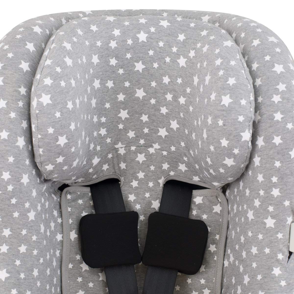 Autositzbezug kompatibel mit Bugaboo Nuna Turtle, White Star