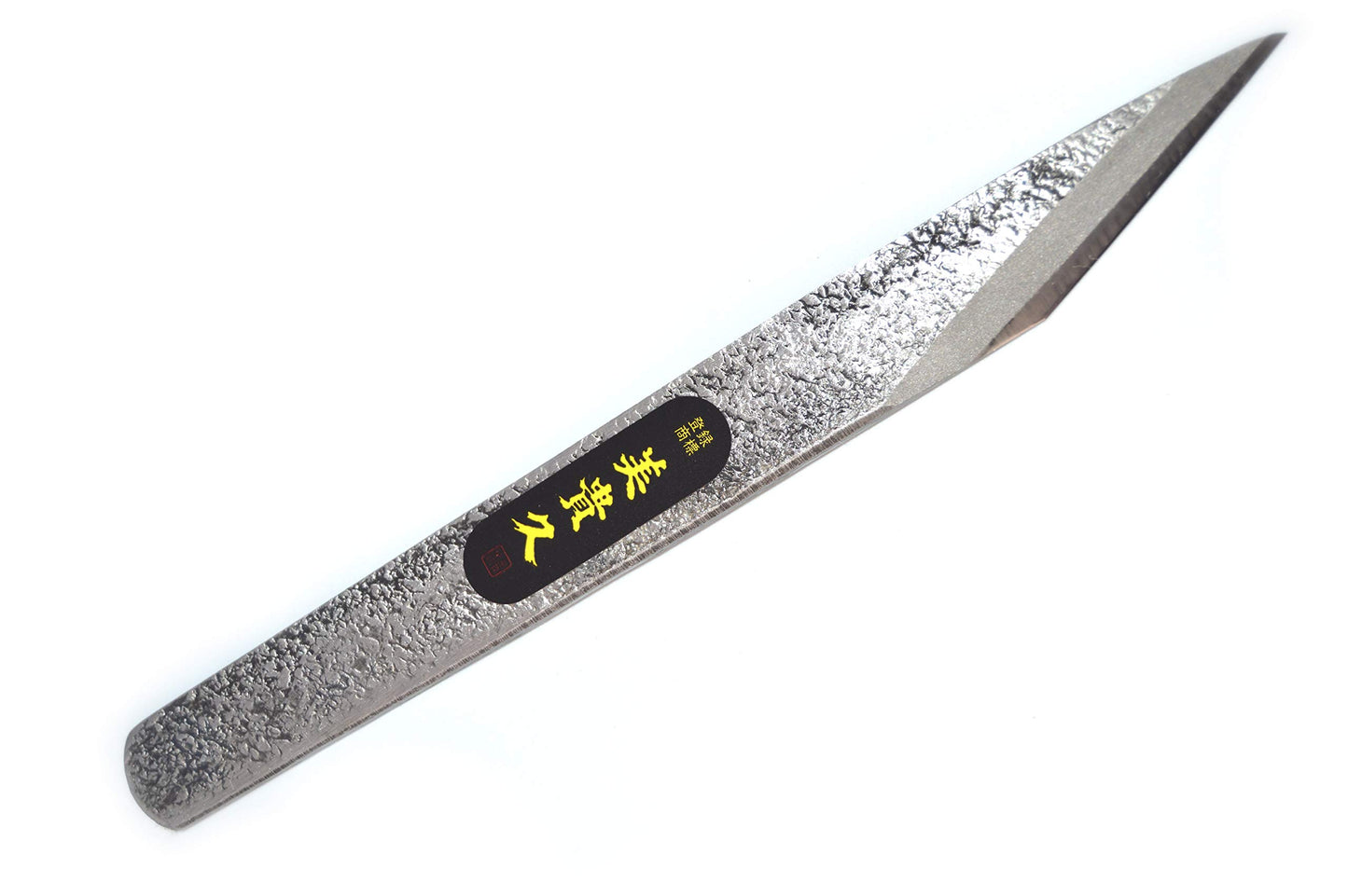Handgeschmiedetes Kiridashi Schnitzmesser 18 mm, Gehämmert 18 mm