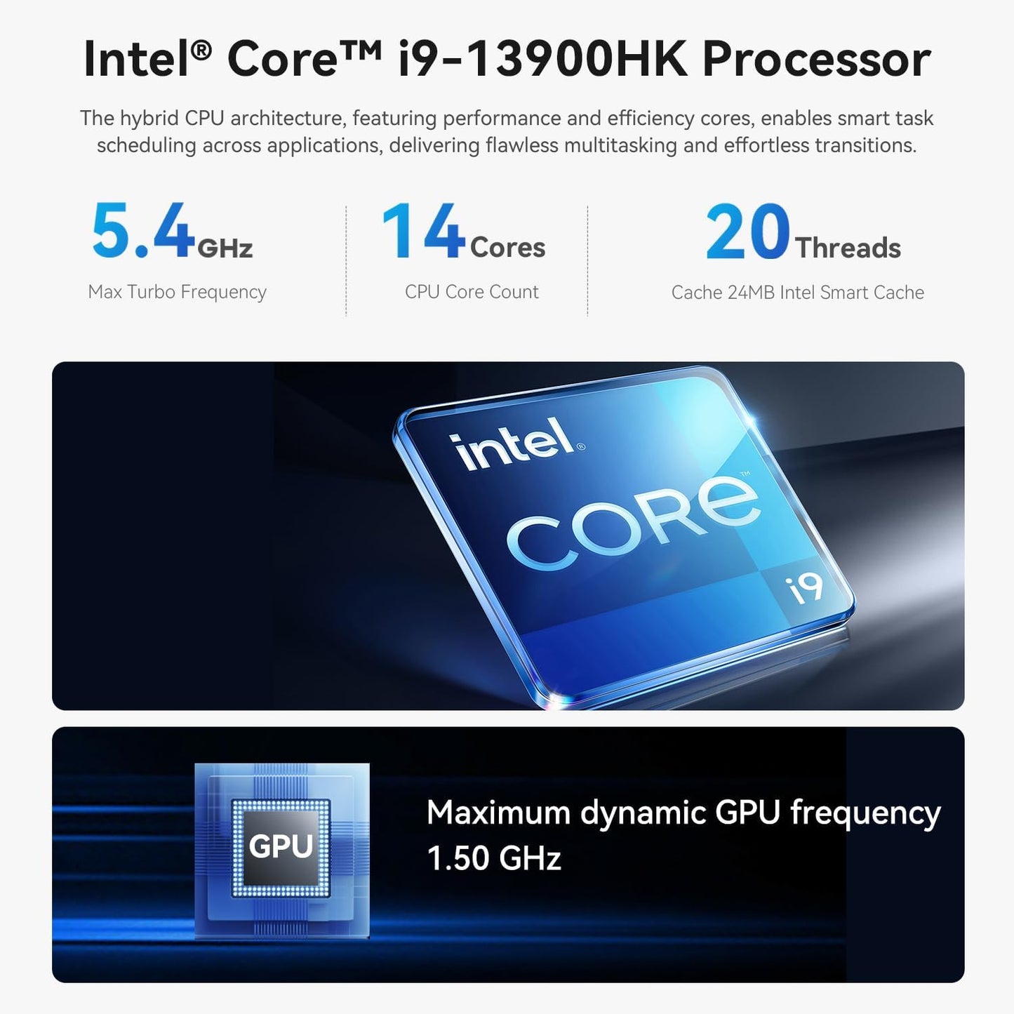 SEi13 Pro Mini PC mit Intel Core i9 13900HK, SEi13 13900HK(32G+1T)