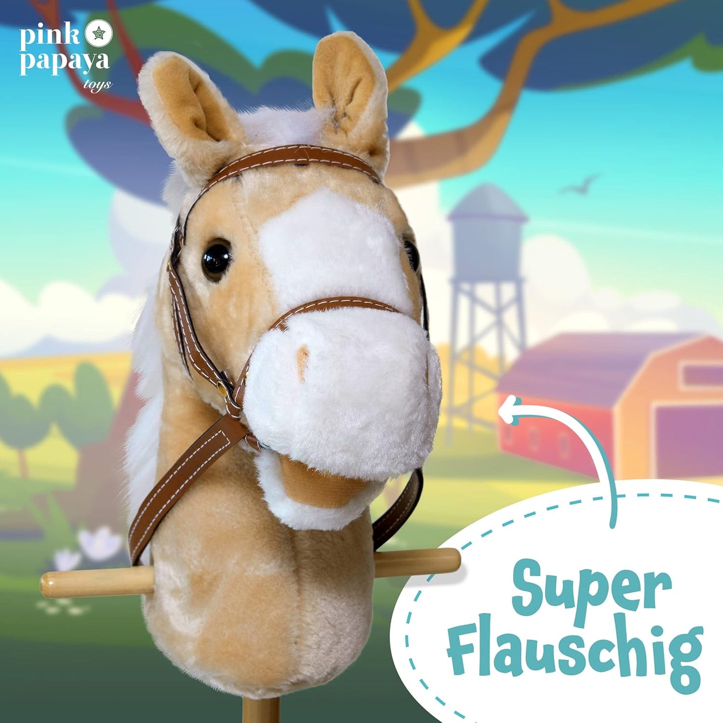 Steckenpferd Goldy mit Soundfunktion, Goldy
