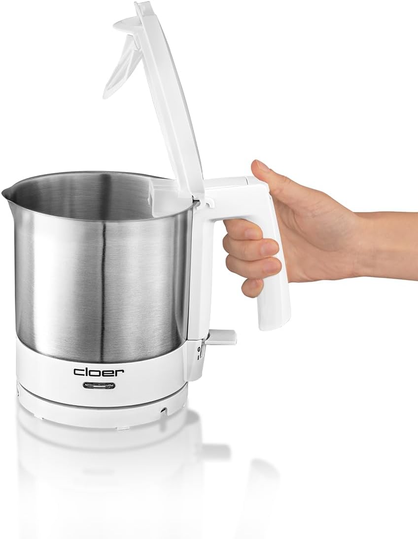 Wasserkocher 4721, Weiss 1,0 Liter Füllmengenmarkierung Innen Single