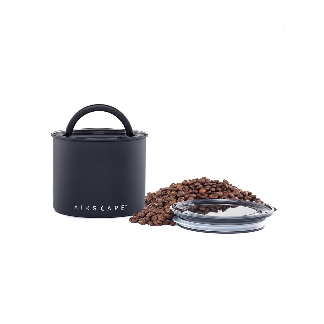 Kaffeebehälter mit luftdichtem Deckel, Mattschwarz S