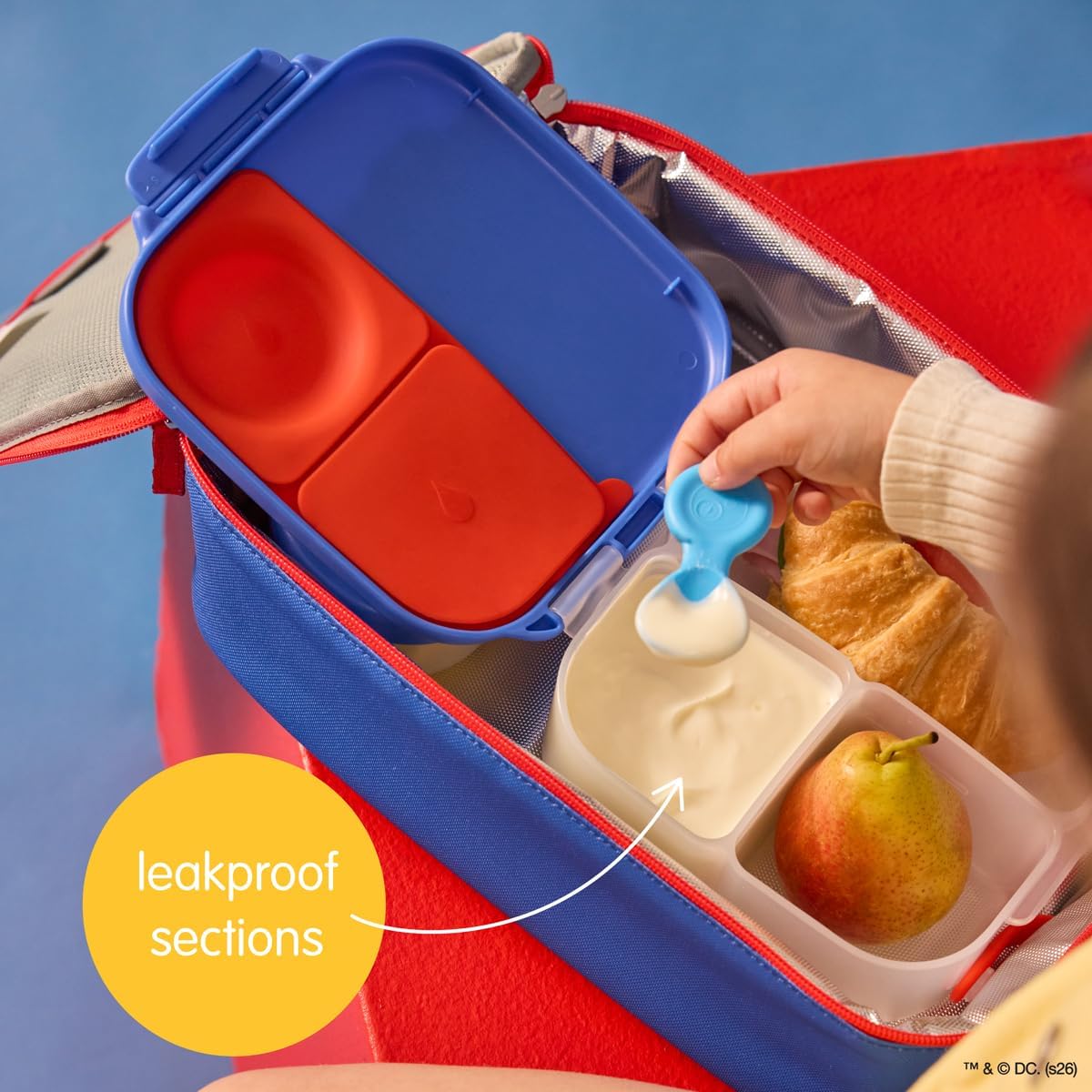Superman Mini Brotdose mit Bento-Fächern, Superman
