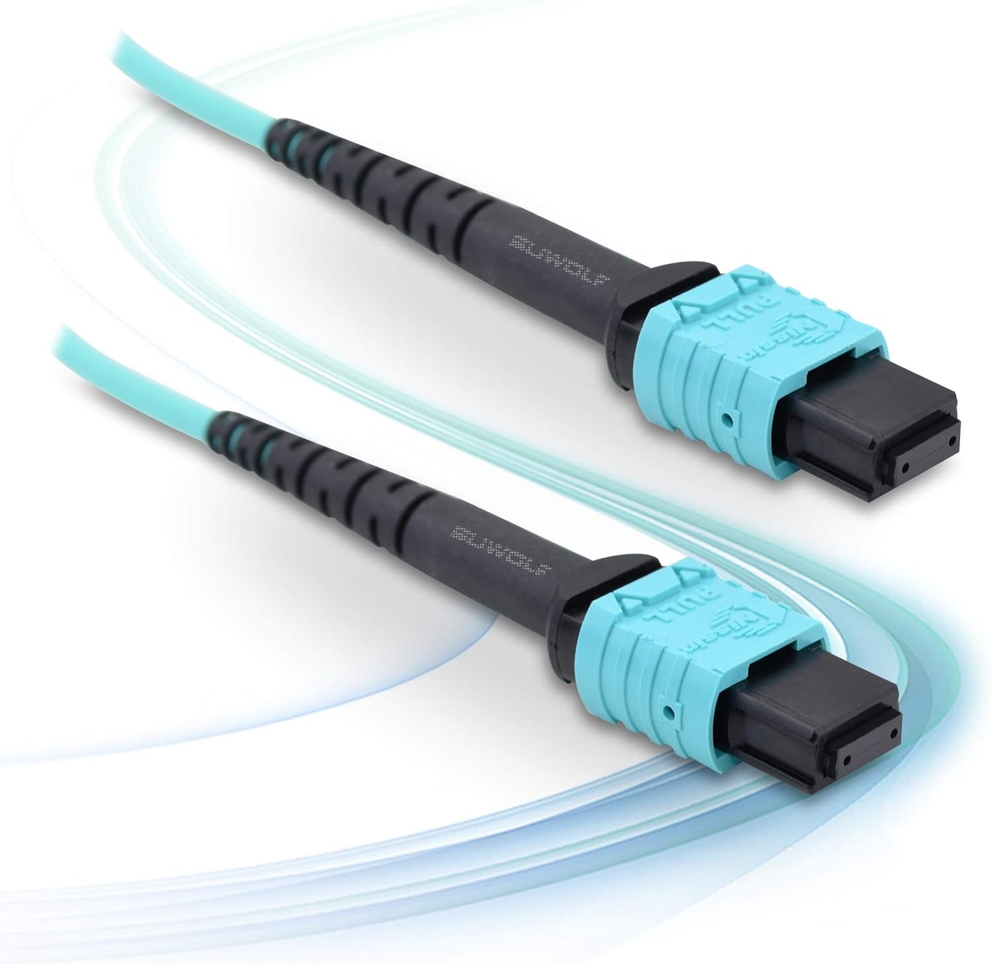 MPO zu MPO LWL Patchkabel (12 Fasern, Typ-B), 1M/3.3FT 12 Fasern/Typ-B/OM3/LSZH