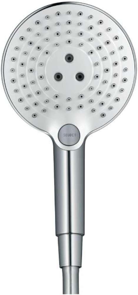 Raindance Select S 120 Duschkopf mit 3 Strahlarten, Weiss/Chrom Duschkopf 1