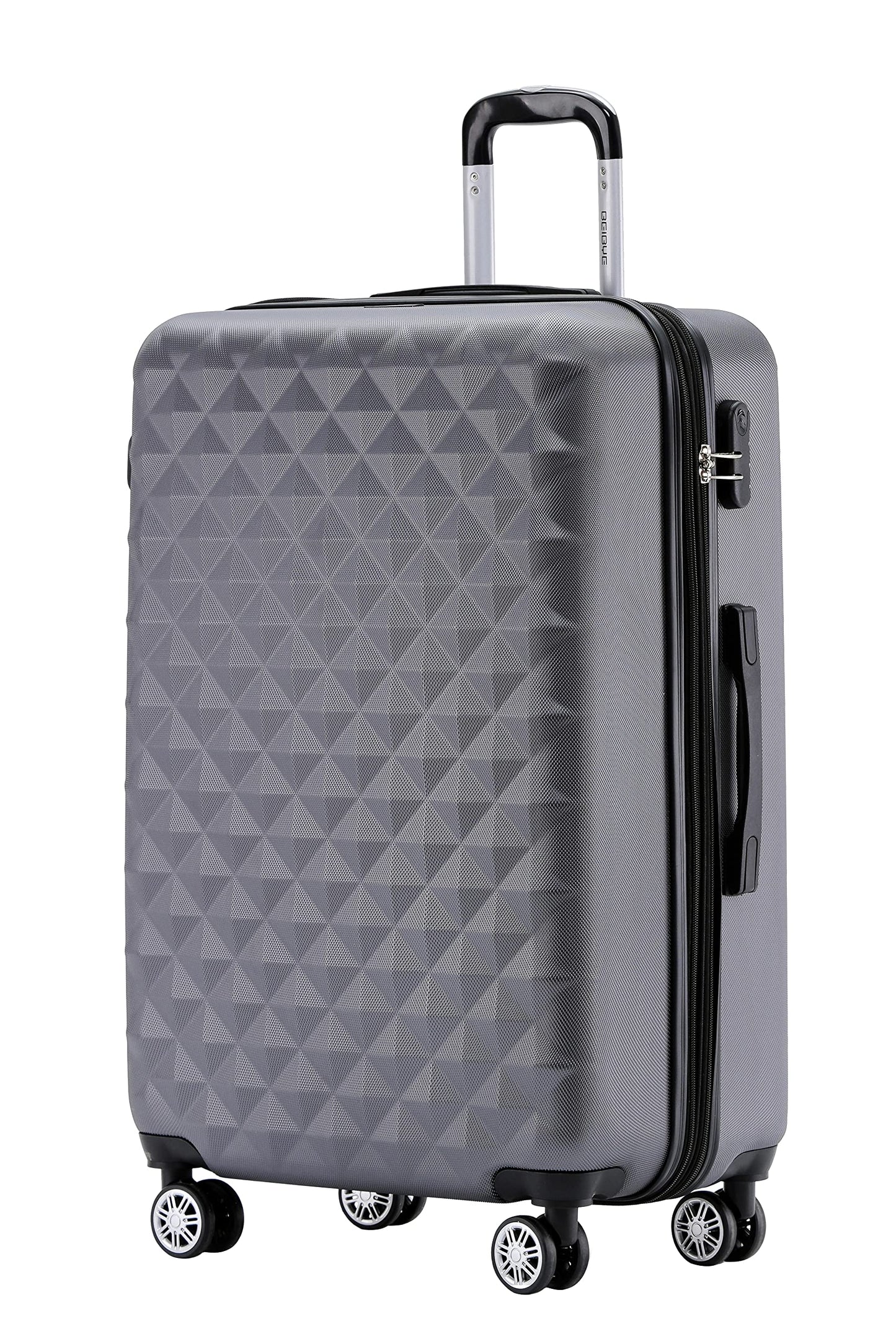 Hartschalen-Trolley mit Zwillingsrollen, Business Grey XL