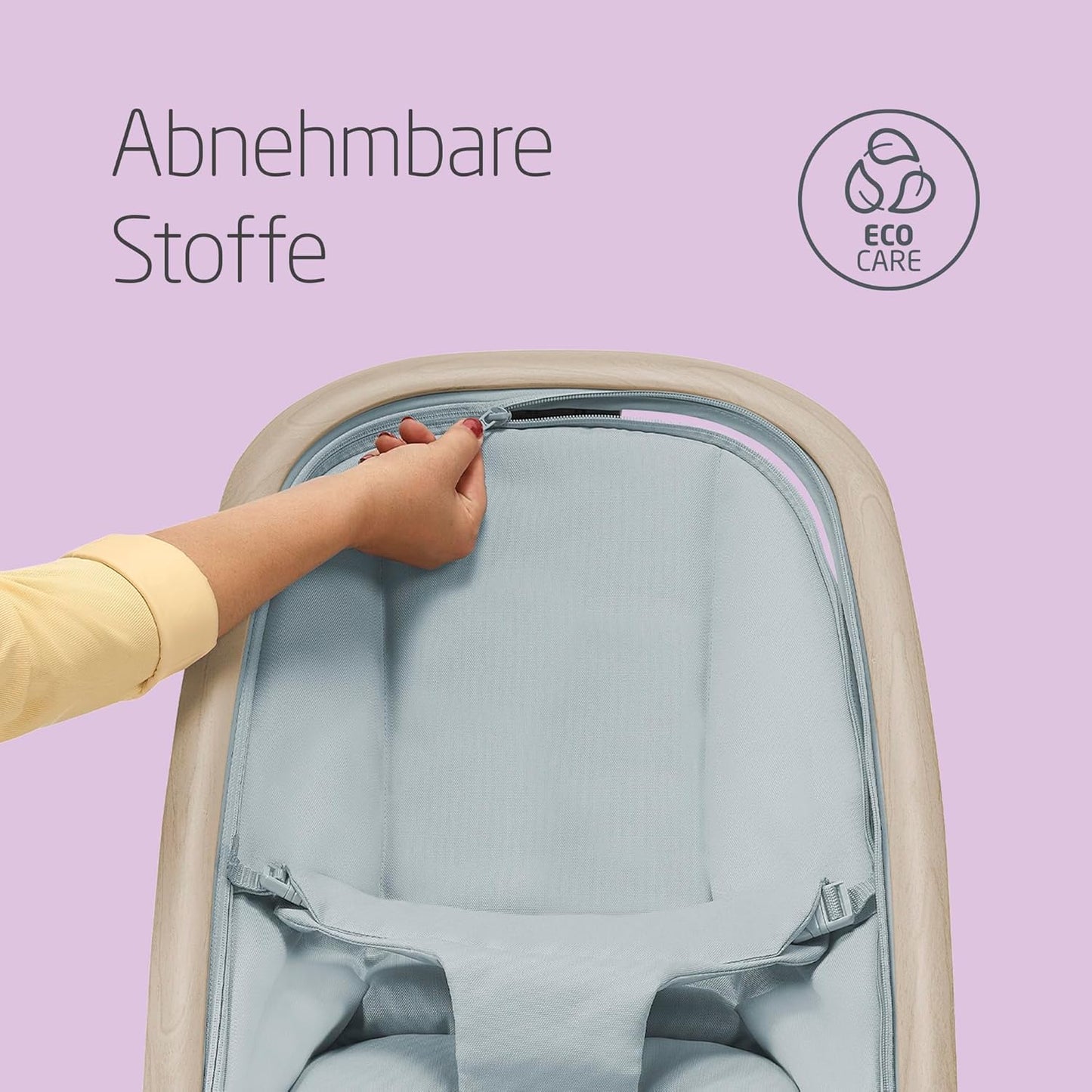 Kori 2-in-1-Babywippe mit Spielzeugbogen, Beyond Grey
