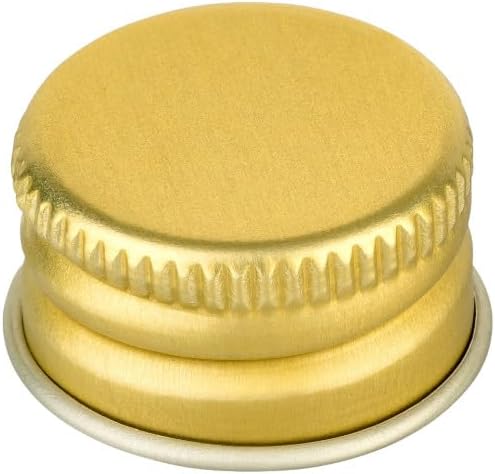 Mini-Henkelflaschen-Set (24 Stück), Goldfarben - Deckel 24 Stück/50ml