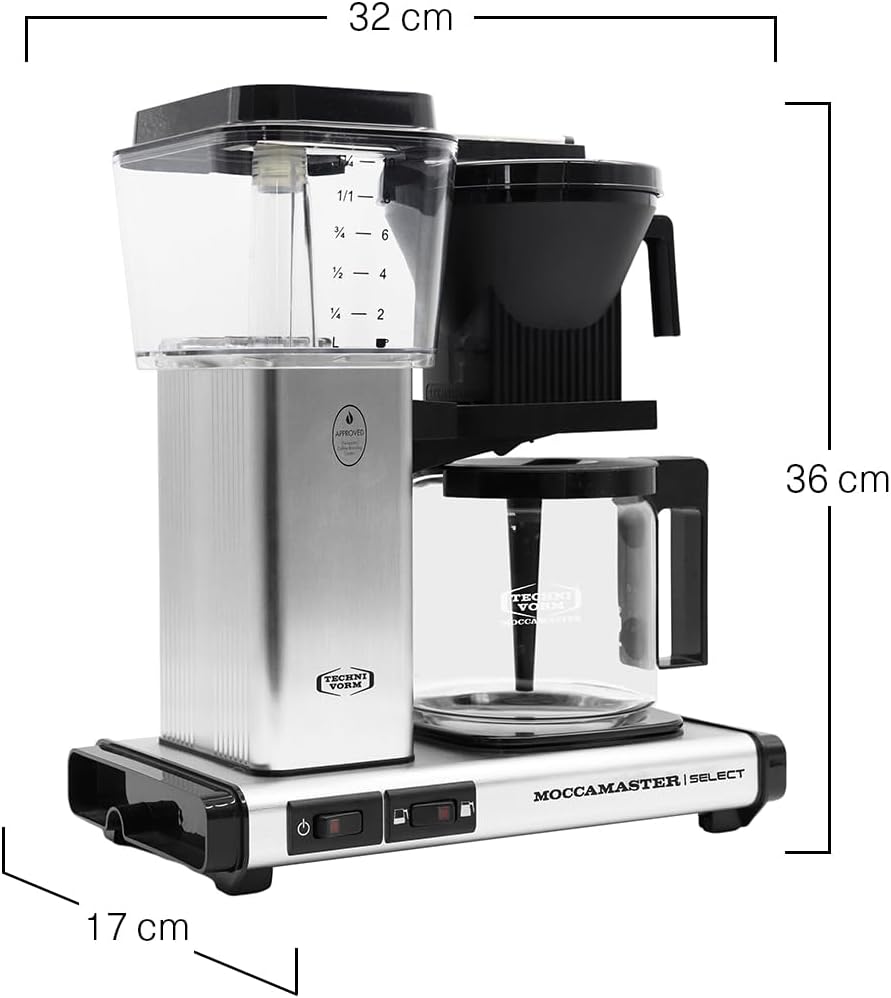 Filter-Kaffeemaschine KBG Select mit Glaskanne, Brushed Single