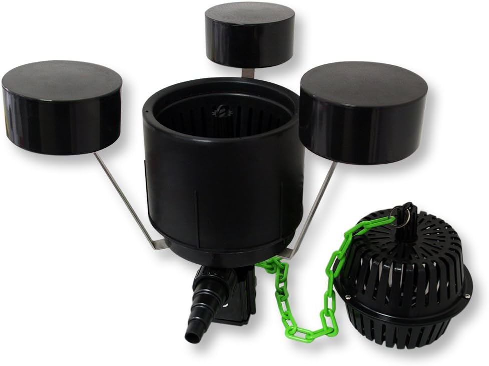 Teichfilter Komplettset bis 60000 L mit Pumpe und Klärer, CUV-236,36W,25m,CSP-250