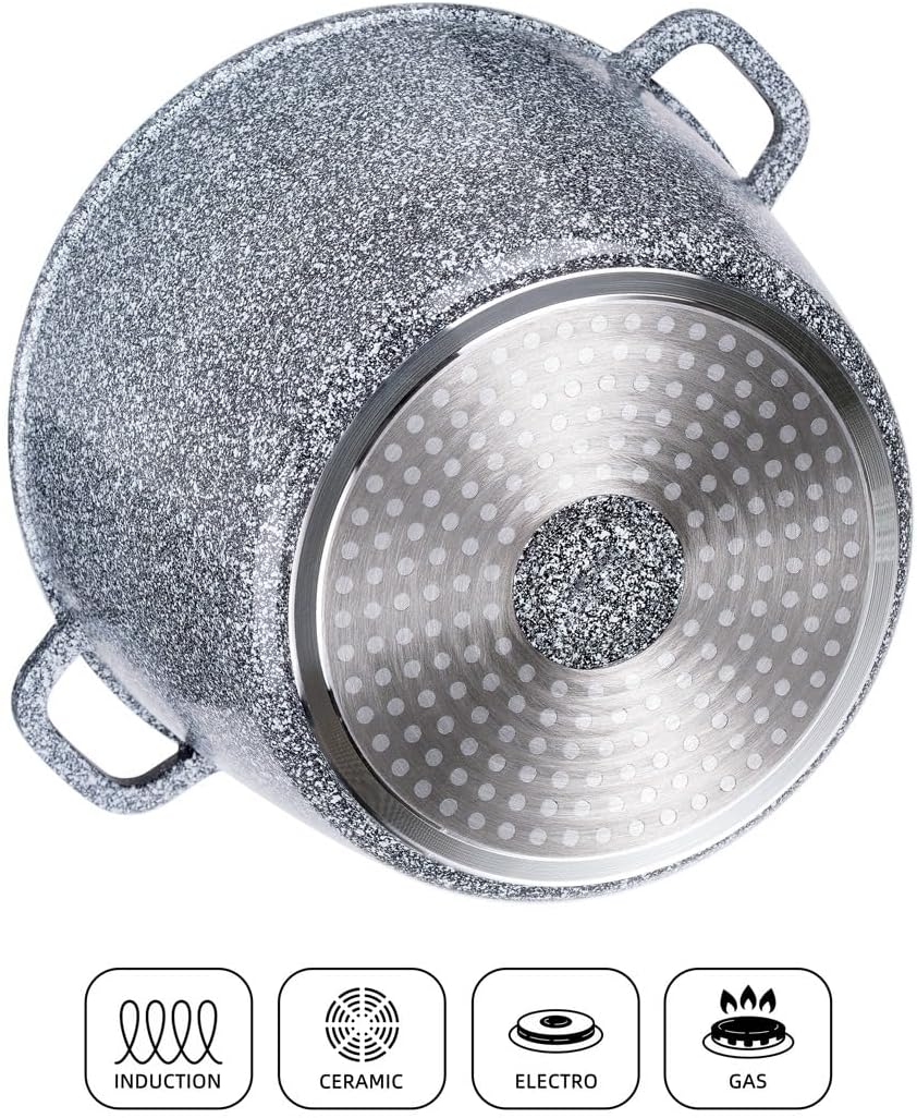 Kochtopf aus Aluminiumguss, Grau 15L Ø 32 cm