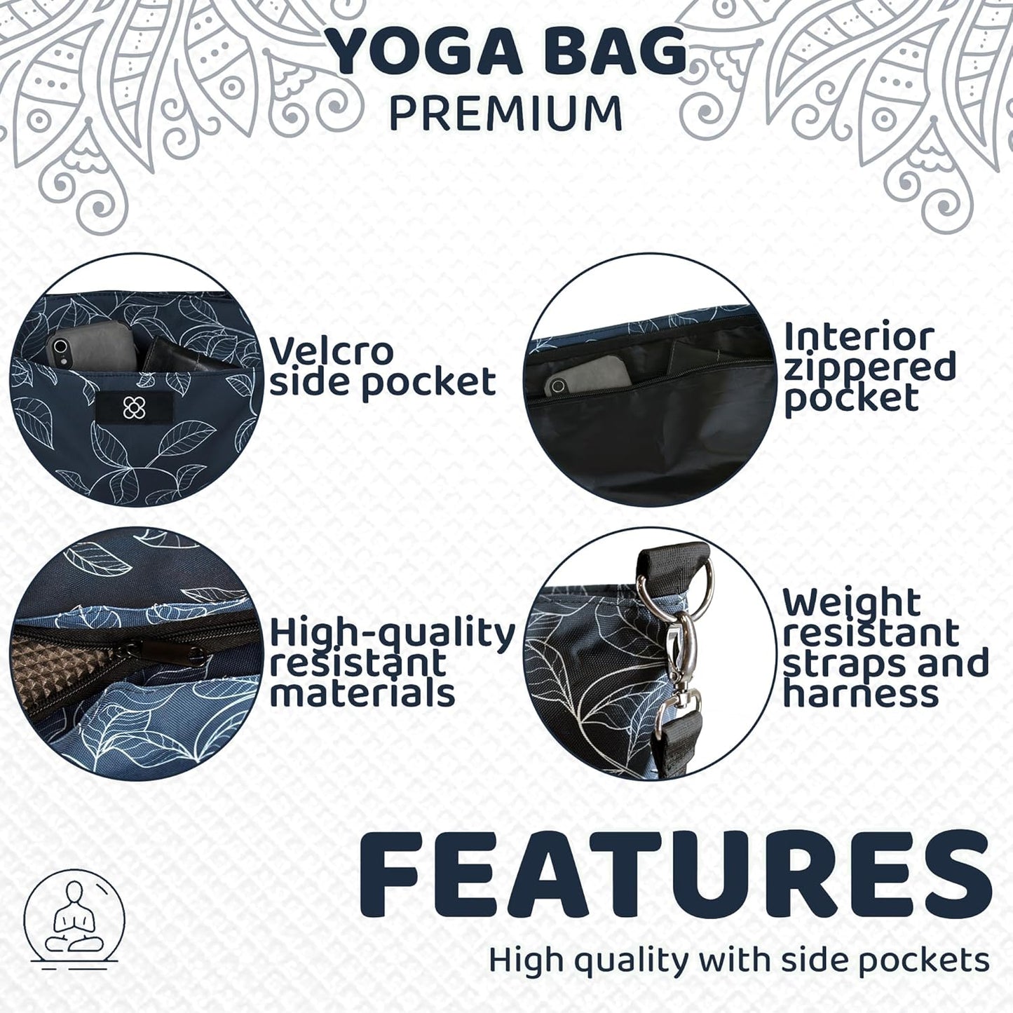 Yogatasche XXL für Matte und Zubehör