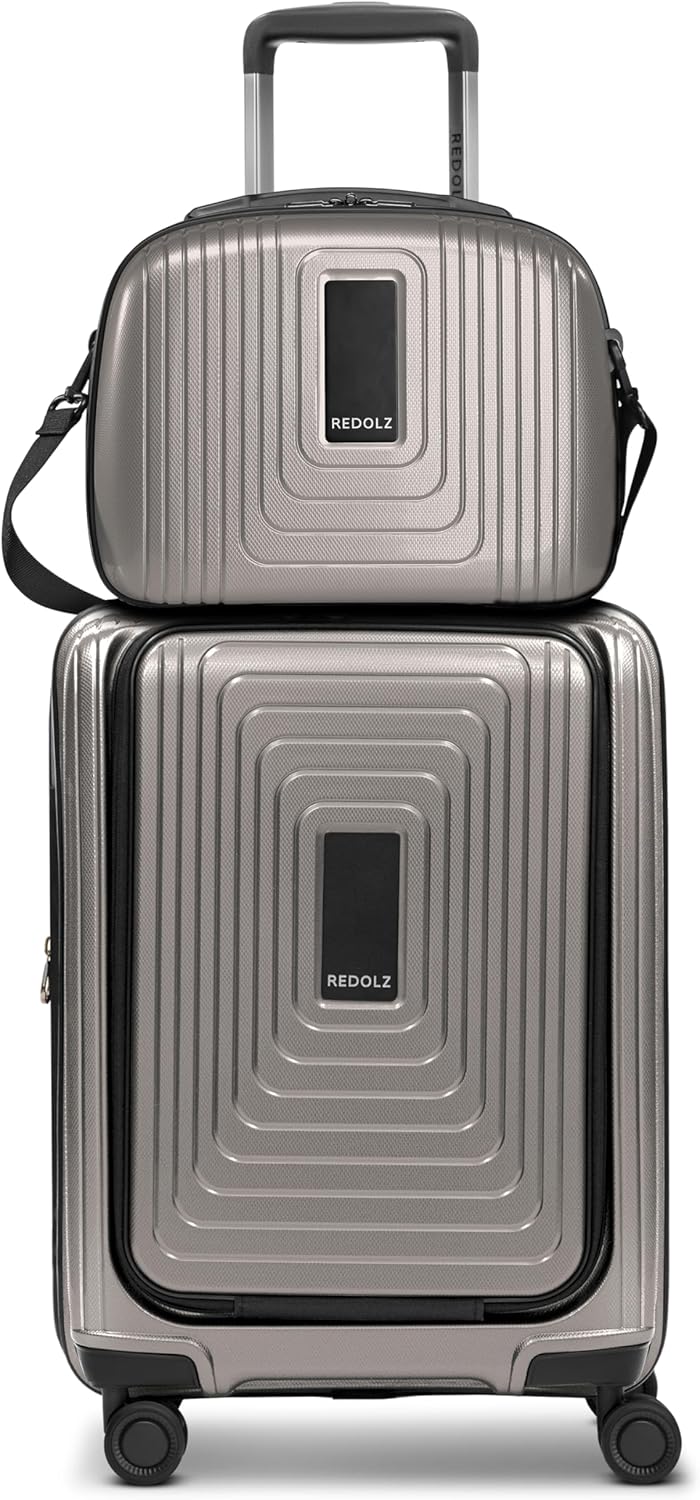 Essentials 14 Kofferset, Coffee Grey Metallic S+ (Laptop) & Beauty-Case