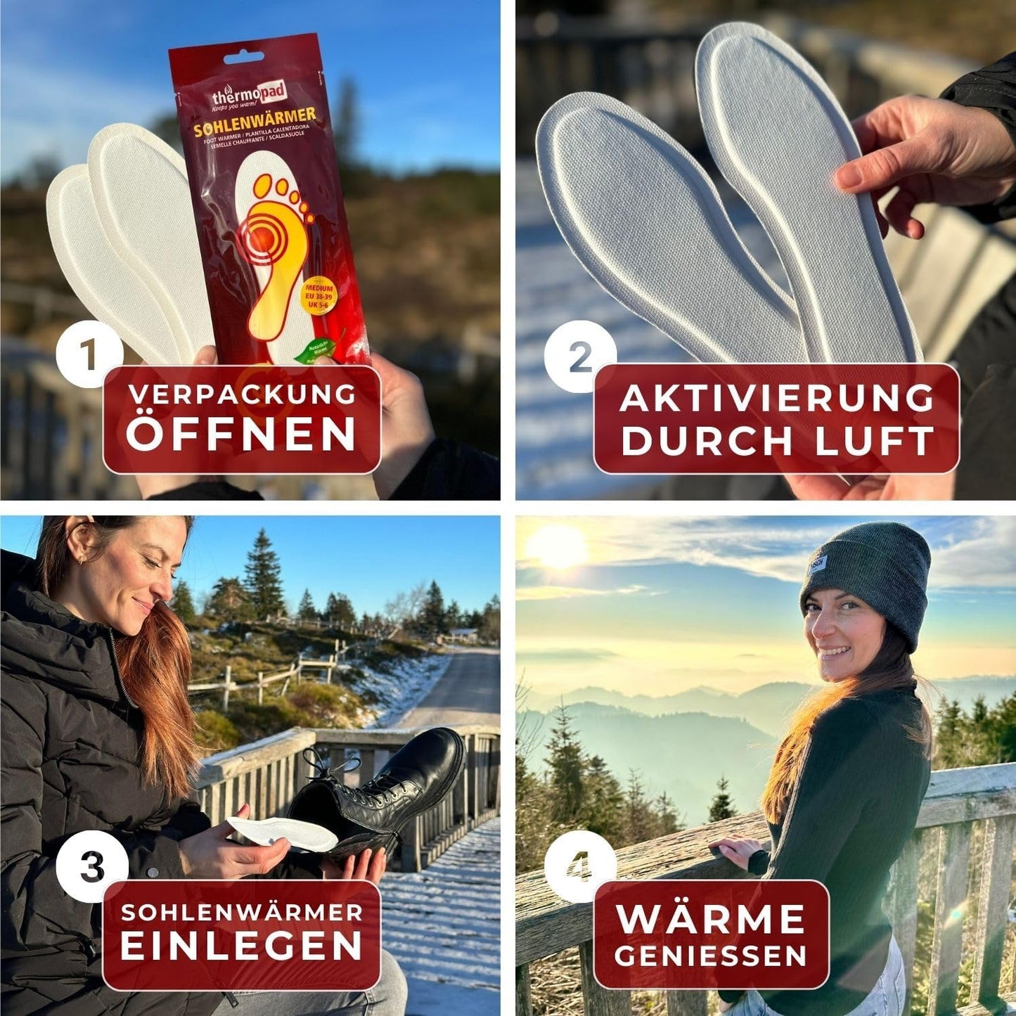 30 Paar Wärmesohlen, XXL (44-46)