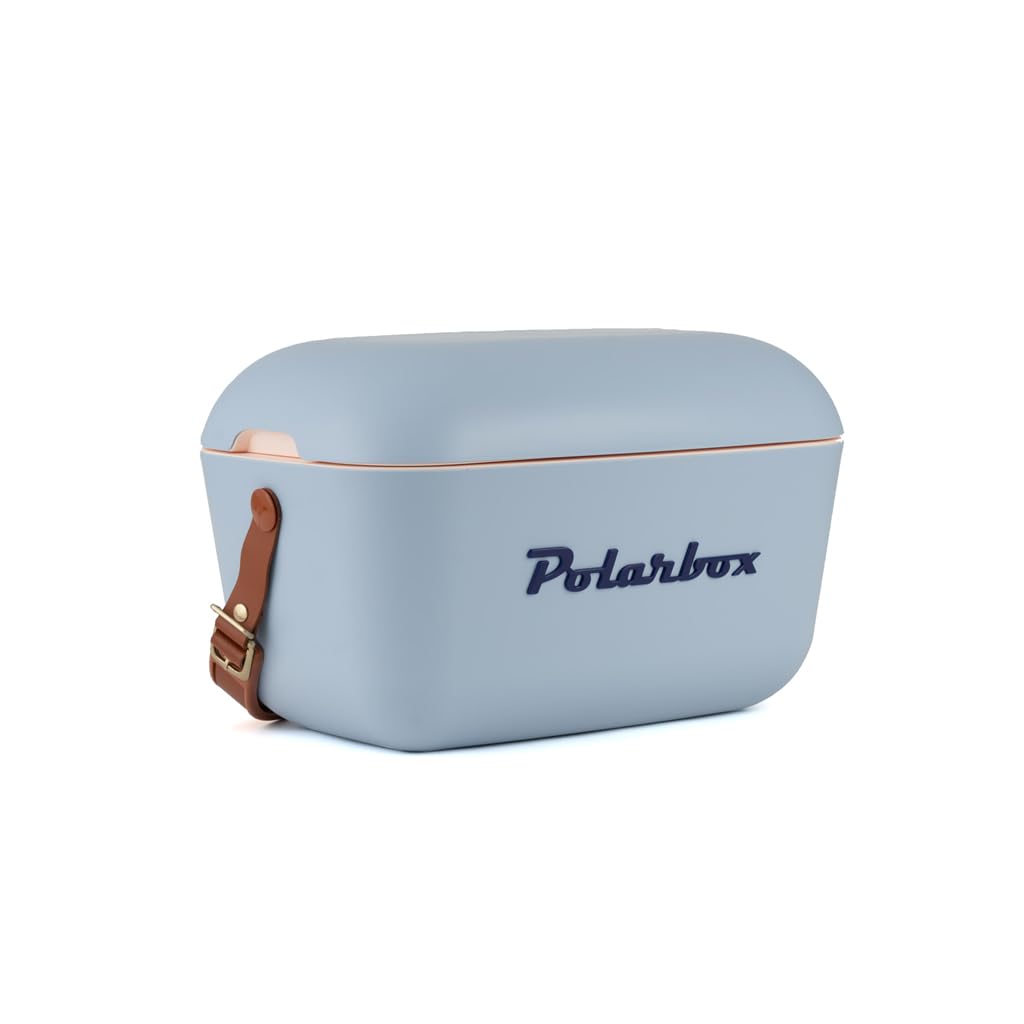 Kühlbox mit Retro-Vintage-Design, 12 L Jeans Blau