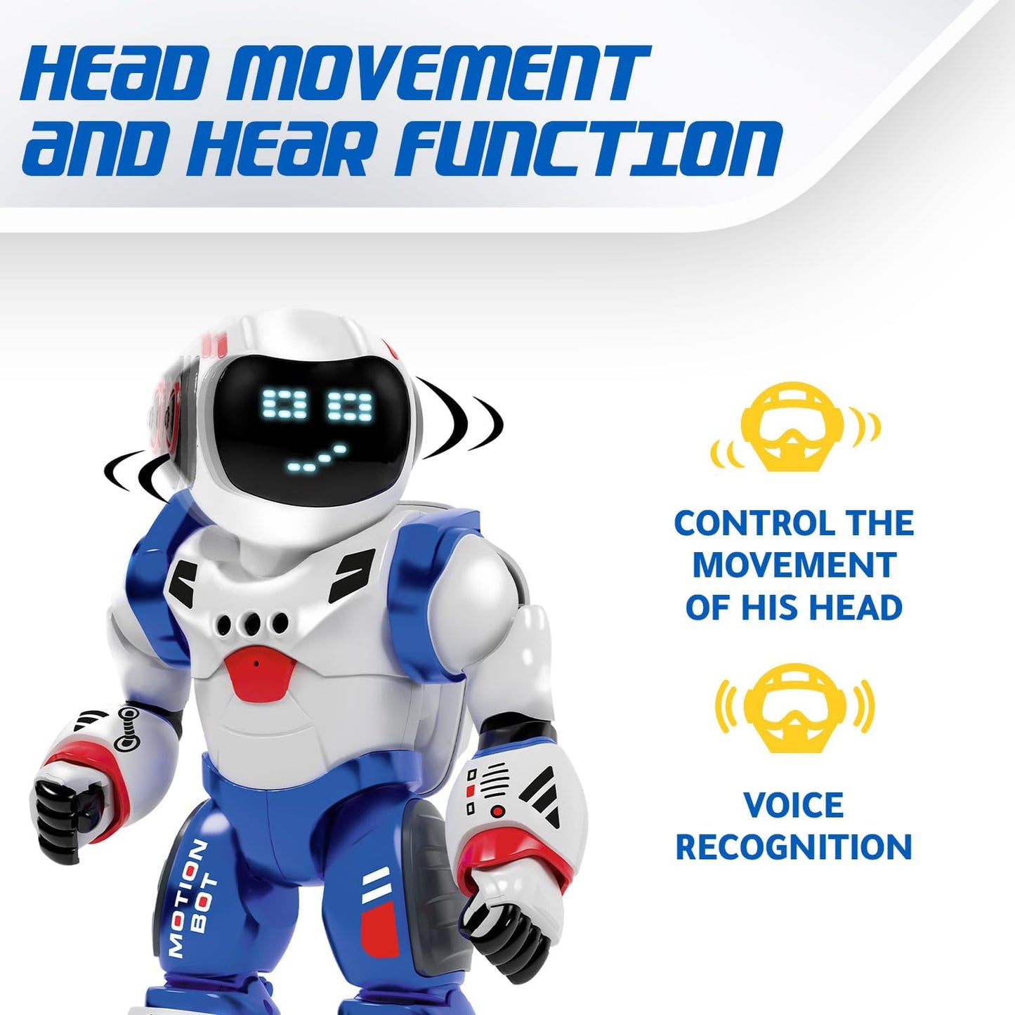 Programmierter Roboter Bruce mit 20 Gesichtsausdrücken, Bruce