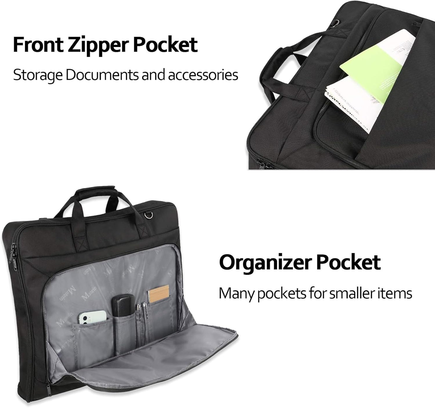 Anzugtasche für Reisen, Schwarz