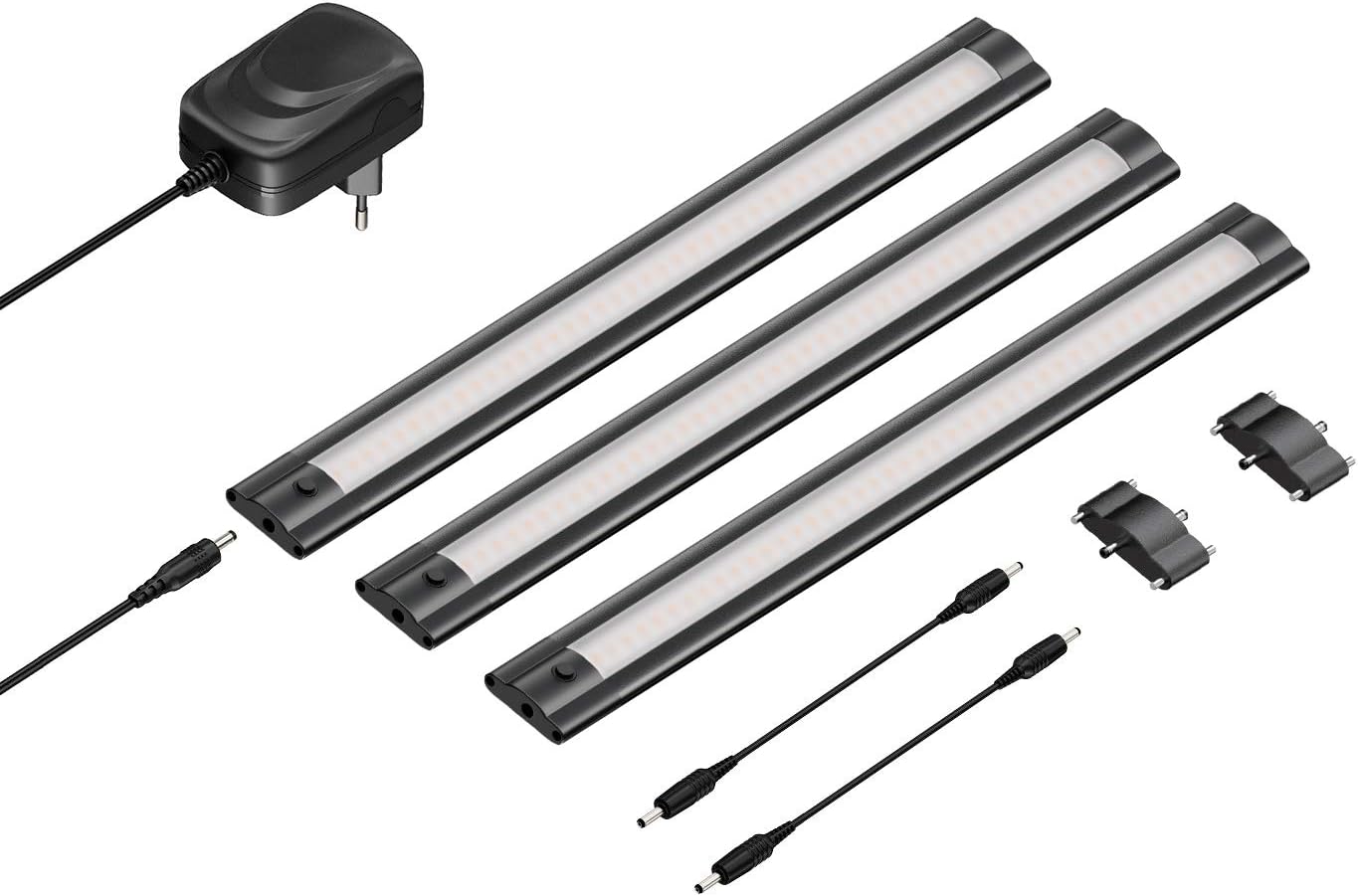 LED Unterbauleuchten-Set SIRIS, 3x 30cm, 3er Set, Lichtfarbe: Weiss