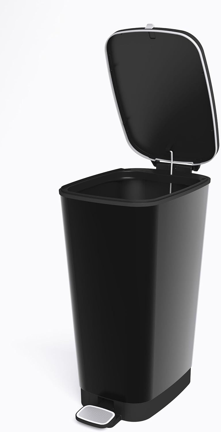 Chic Treteimer, 45 Liter schwarz metallic