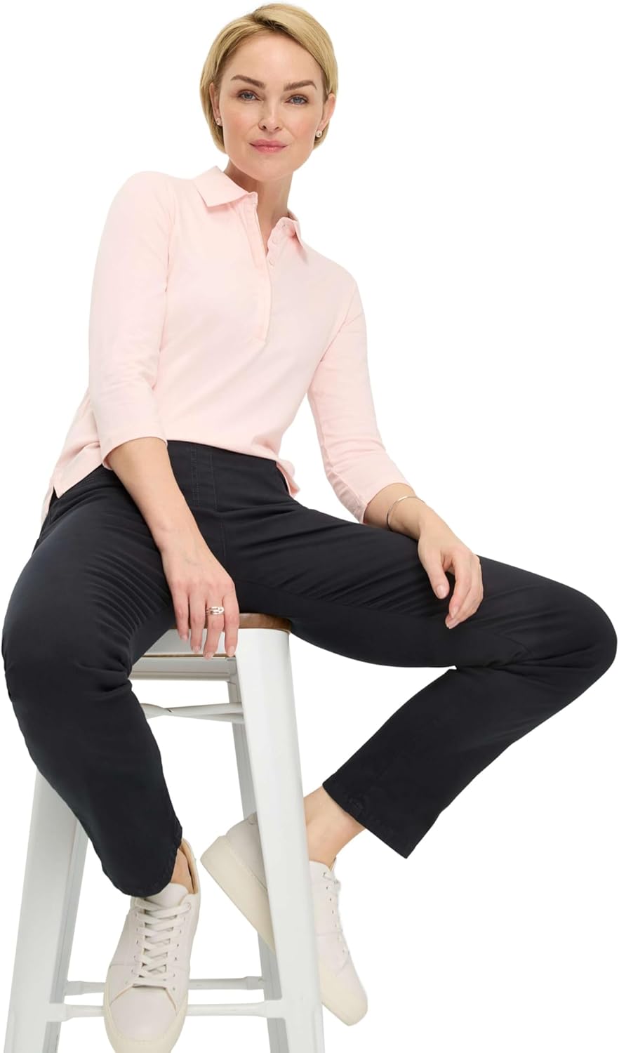 Schlupfhose Slim Fit Damenhose 31W/32L, 31W / 32L Navy