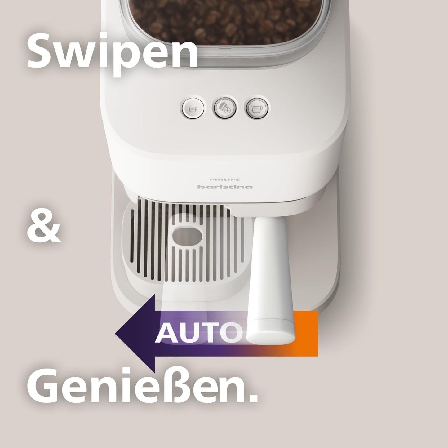 Baristina Espressomaschine mit Mahlwerk