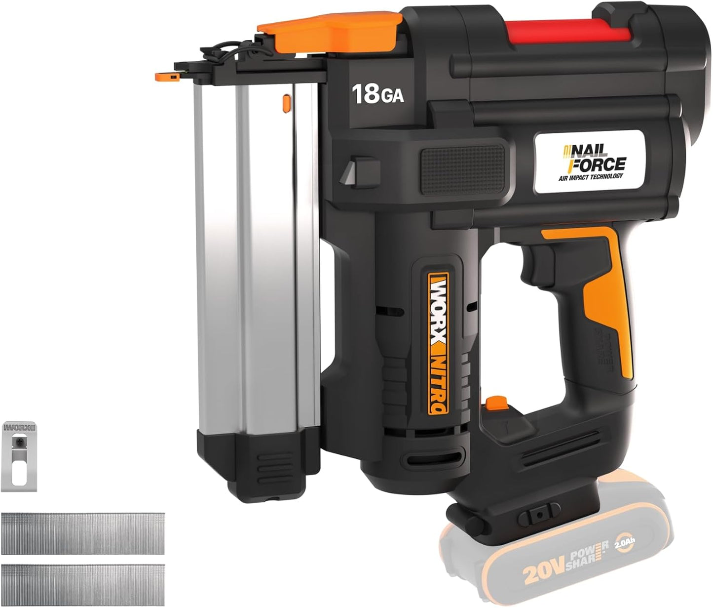 WX842.9 Nitro Akku-Nagler, Nagler Für Nägel bis 50mm - Nitro Version ohne Akku & Ladegerät