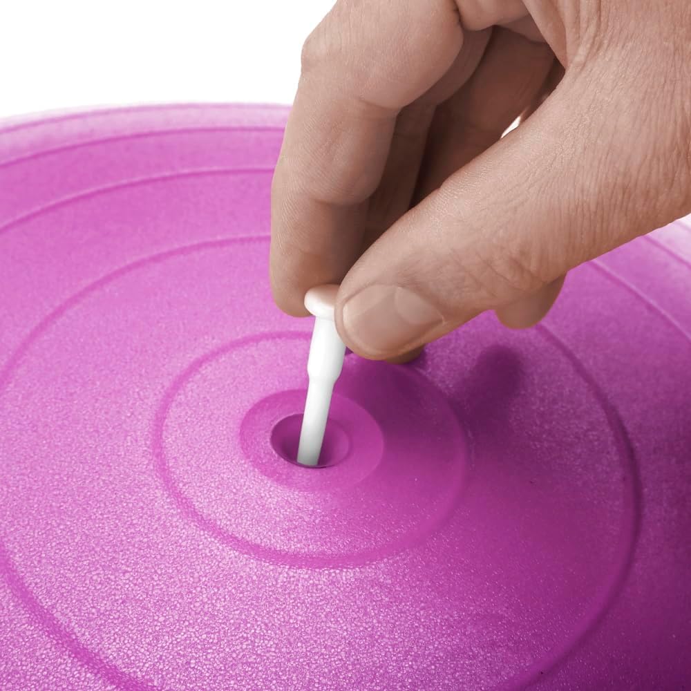 Gymnastikball Sitzball mit Pumpe und E-Book (85 cm), Magenta 85 cm (für Körpergröße ab 186cm)