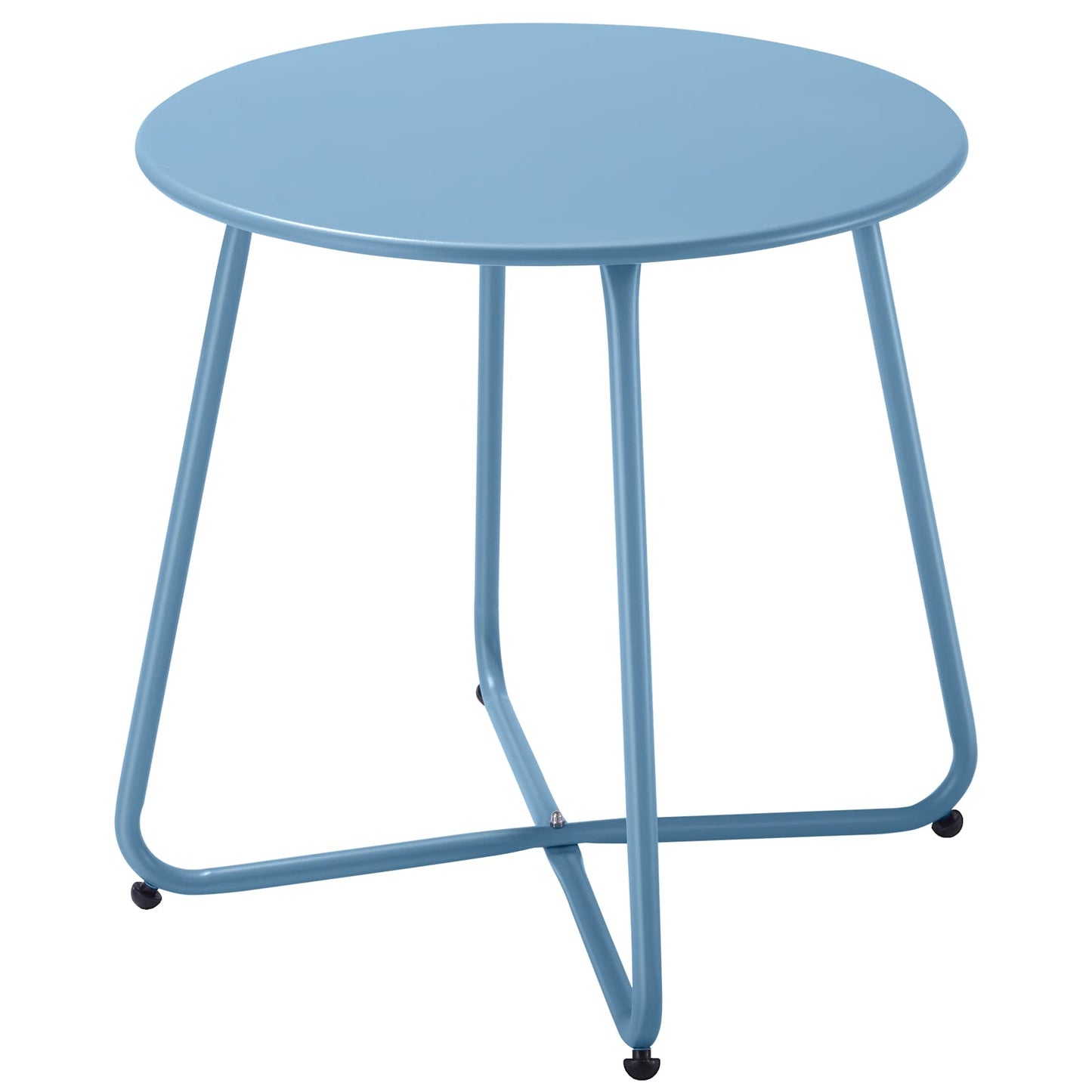 Beistelltisch mit verstellbaren Beinen, Ø 45x45H cm Blau