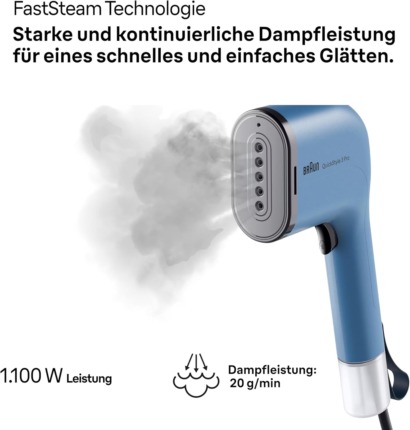 Dampfglätter QuickStyle 3, Blau