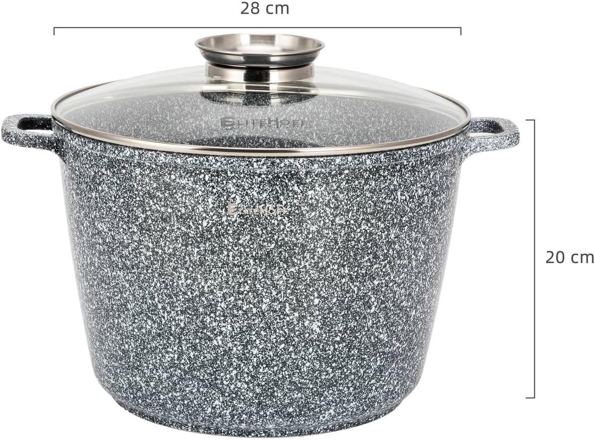 Kochtopf mit Antihaftbeschichtung, Grau 10L Ø 28 cm