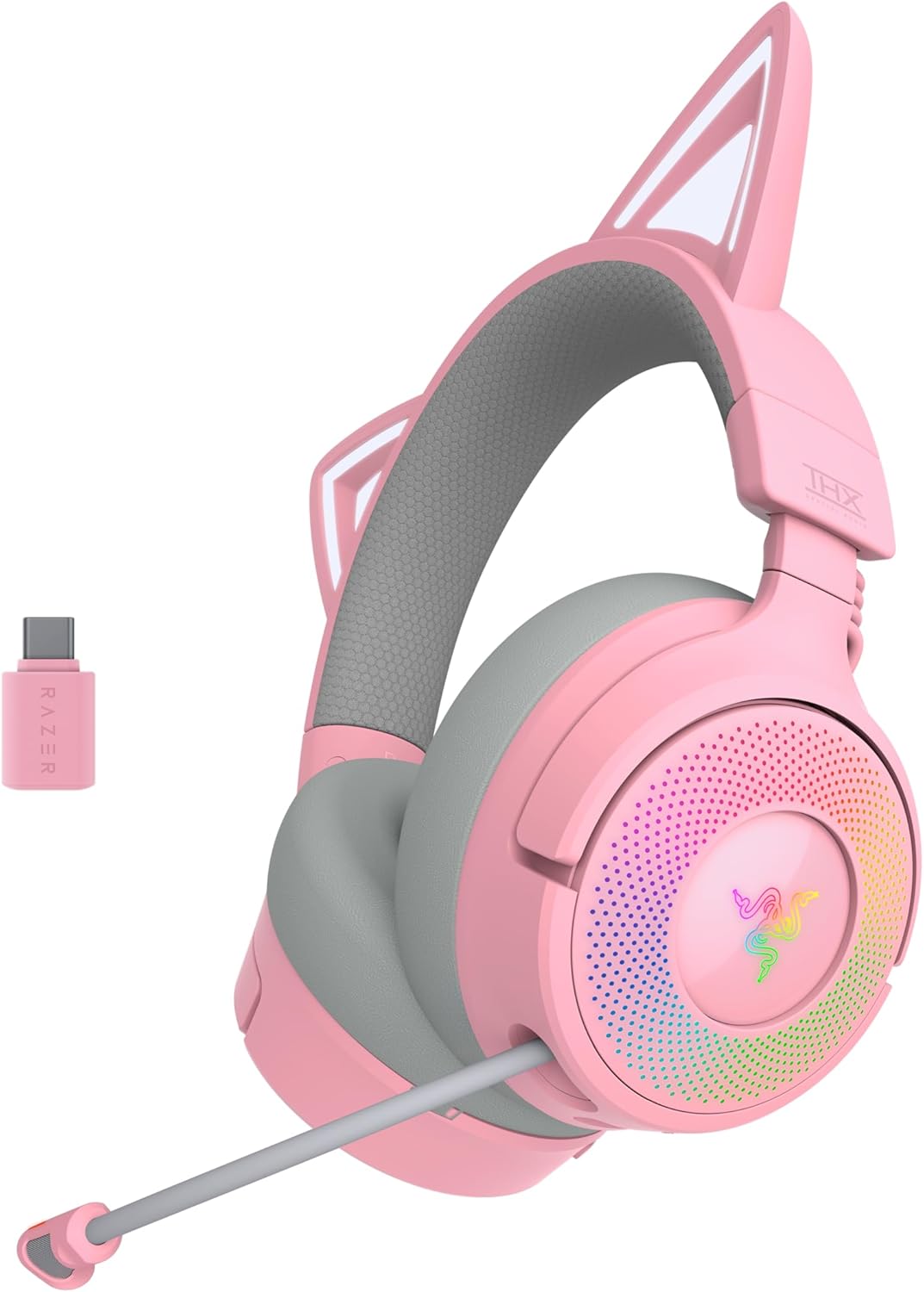 Kraken Kitty V3 Pro - Quartz Gaming Headset, Quartz Kraken Kitty V3 Pro