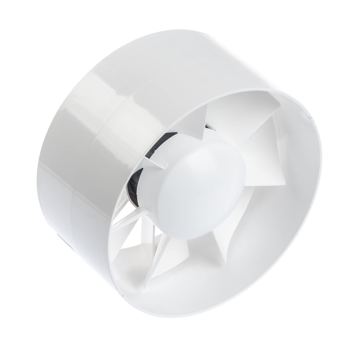Rohrventilator, Ø 150mm Weiss Ohne Timer