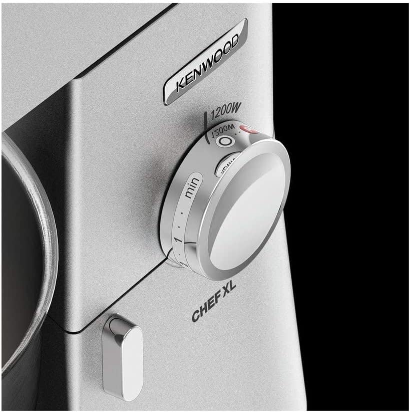 Küchenmaschine Chef XL, silberne 6,7L Schüssel + Mixer