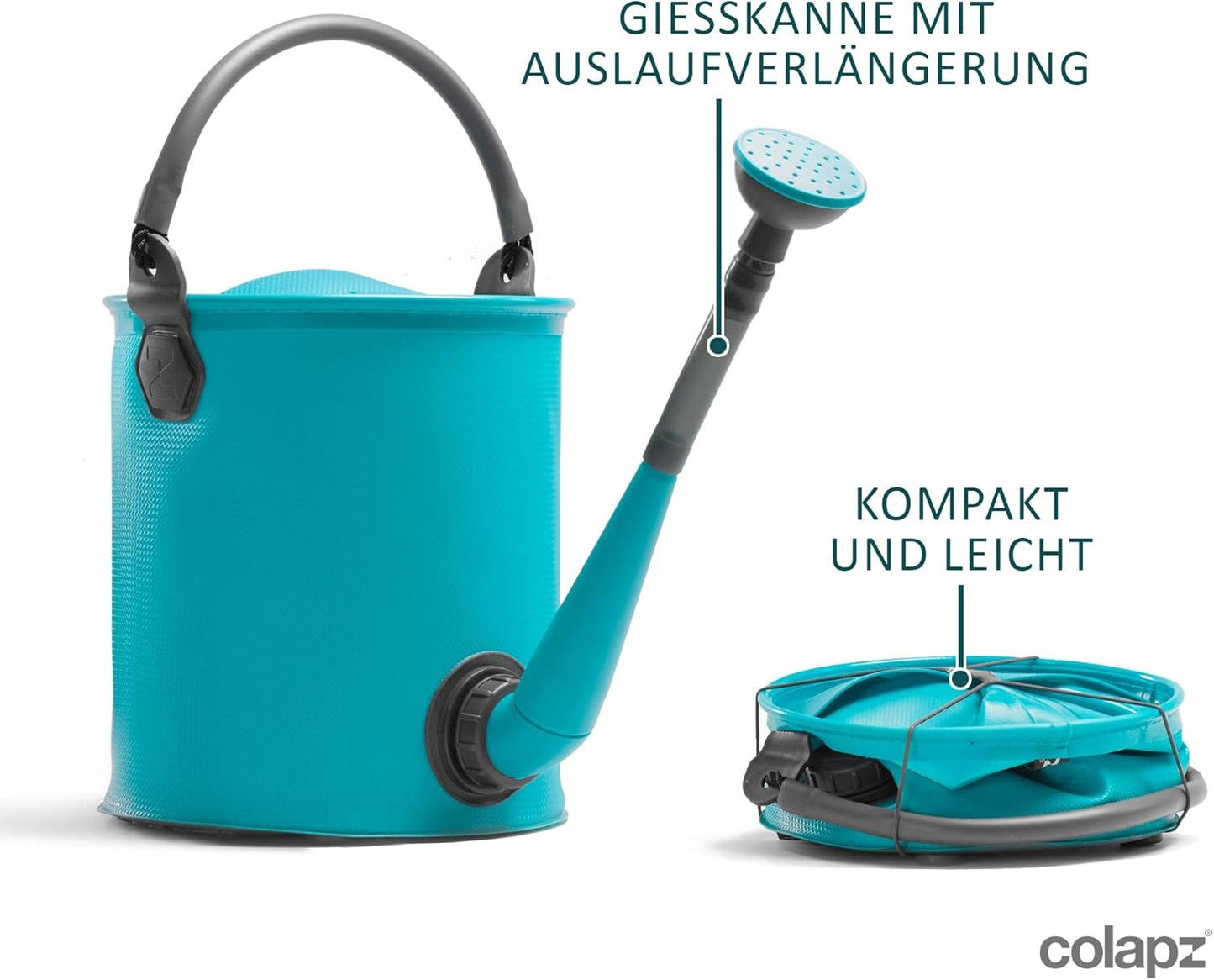 Faltbare Giesskanne & Eimer für Outdoor-Aktivitäten, Blau