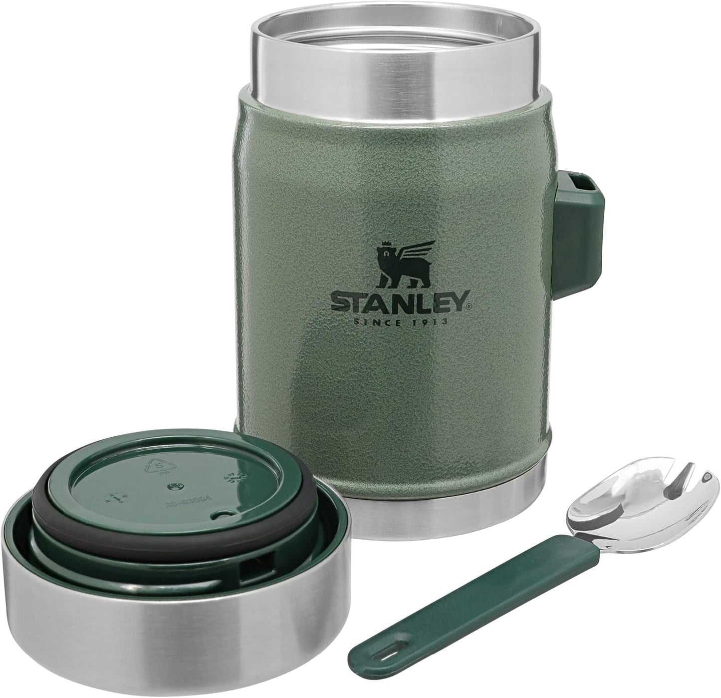 Thermobehälter für Essen (400 ml, Edelstahl), Hammertone Green