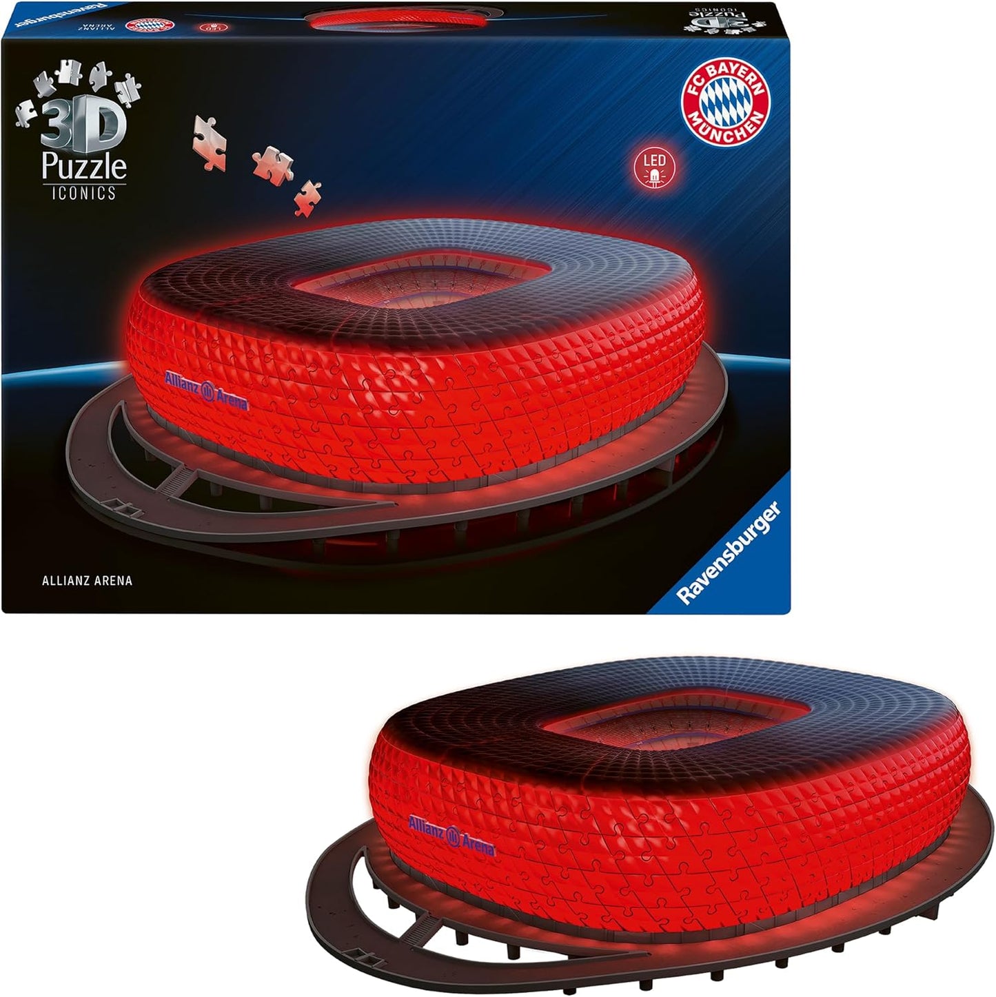 3D Puzzle Allianz Arena mit Licht, Iconics (Neuauflage)