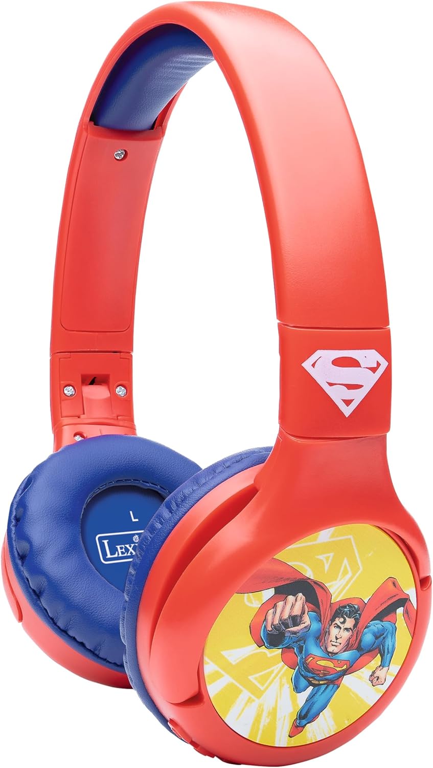 Kinderkopfhörer 2-in-1 Bluetooth und Kabel, Superman