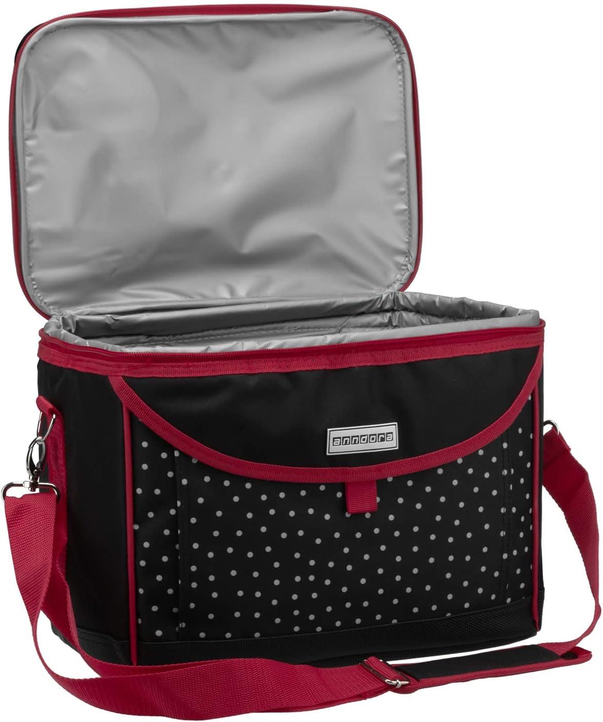 Kühltasche, Schwarz Weiss Gepunktet