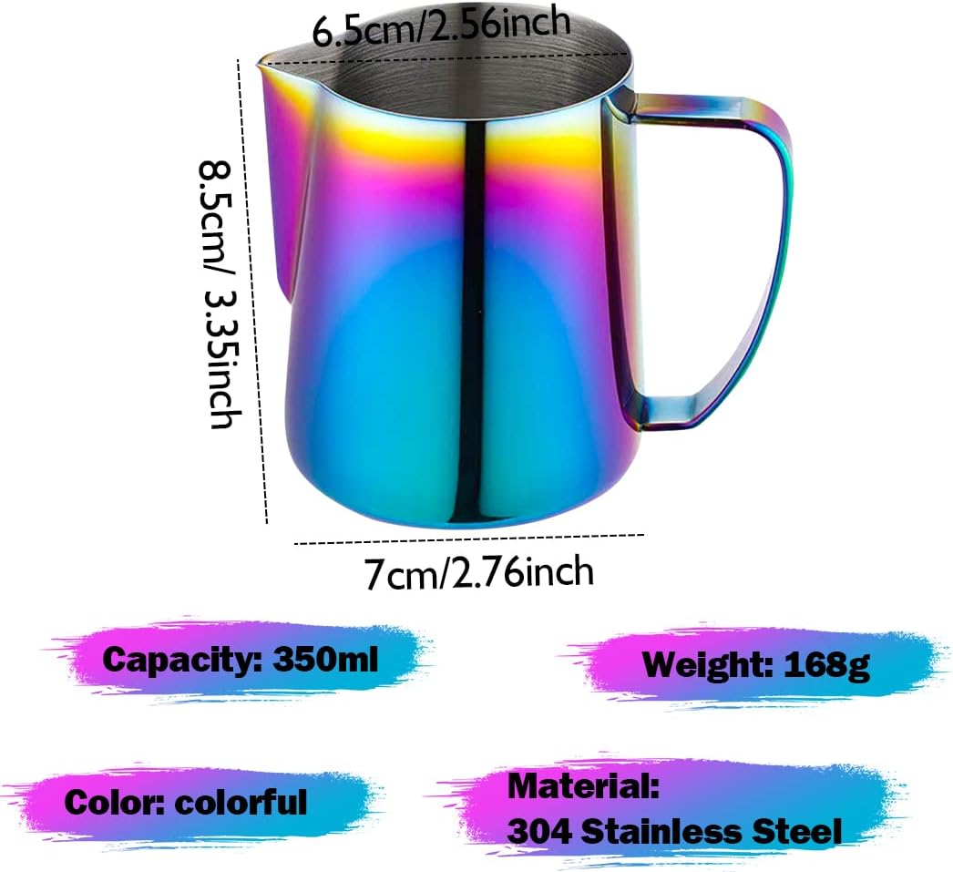 Milchkännchen mit Skala, 350ml, Colorful
