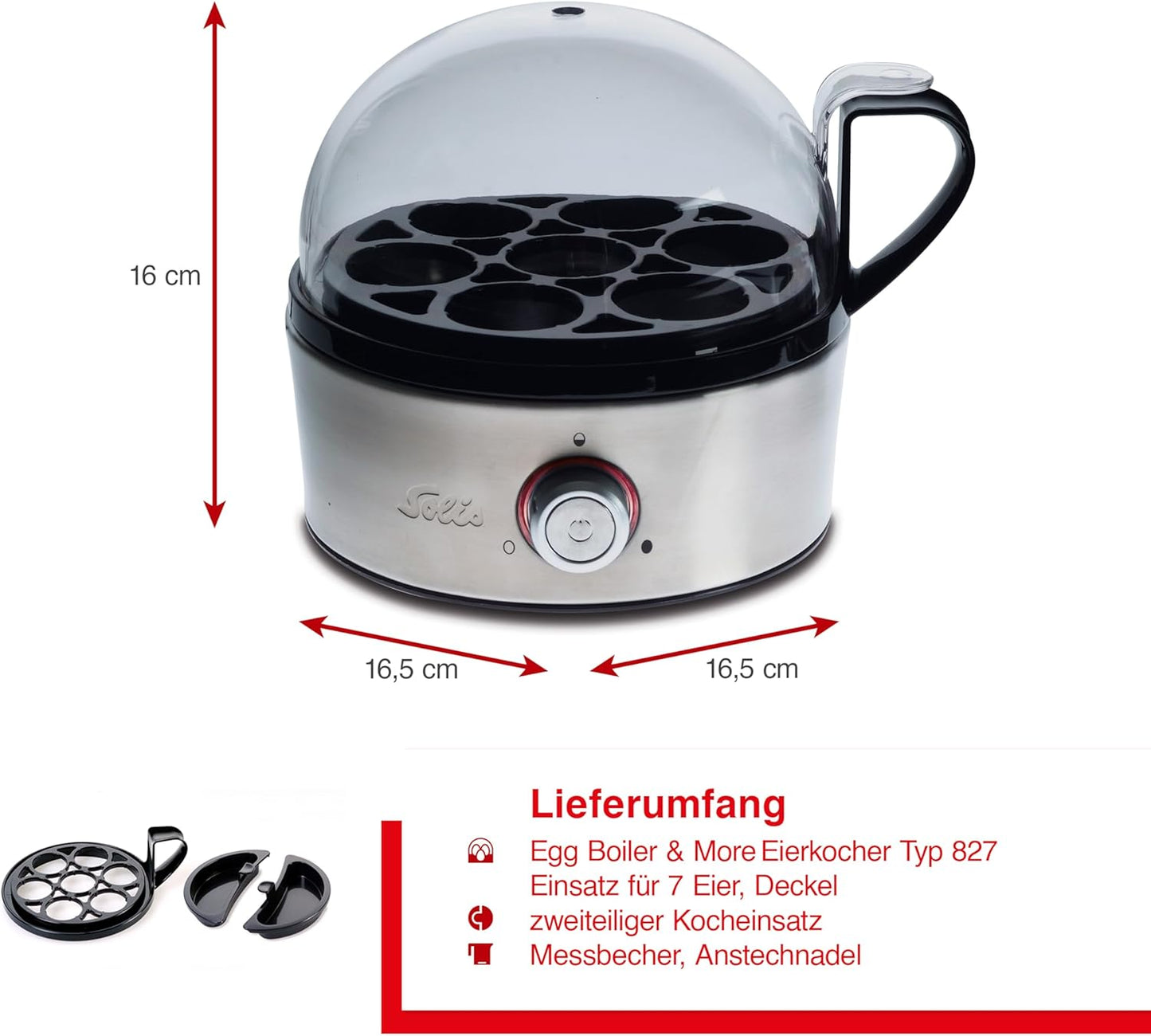 Eierkocher & Dampfgarer Egg Boiler 827